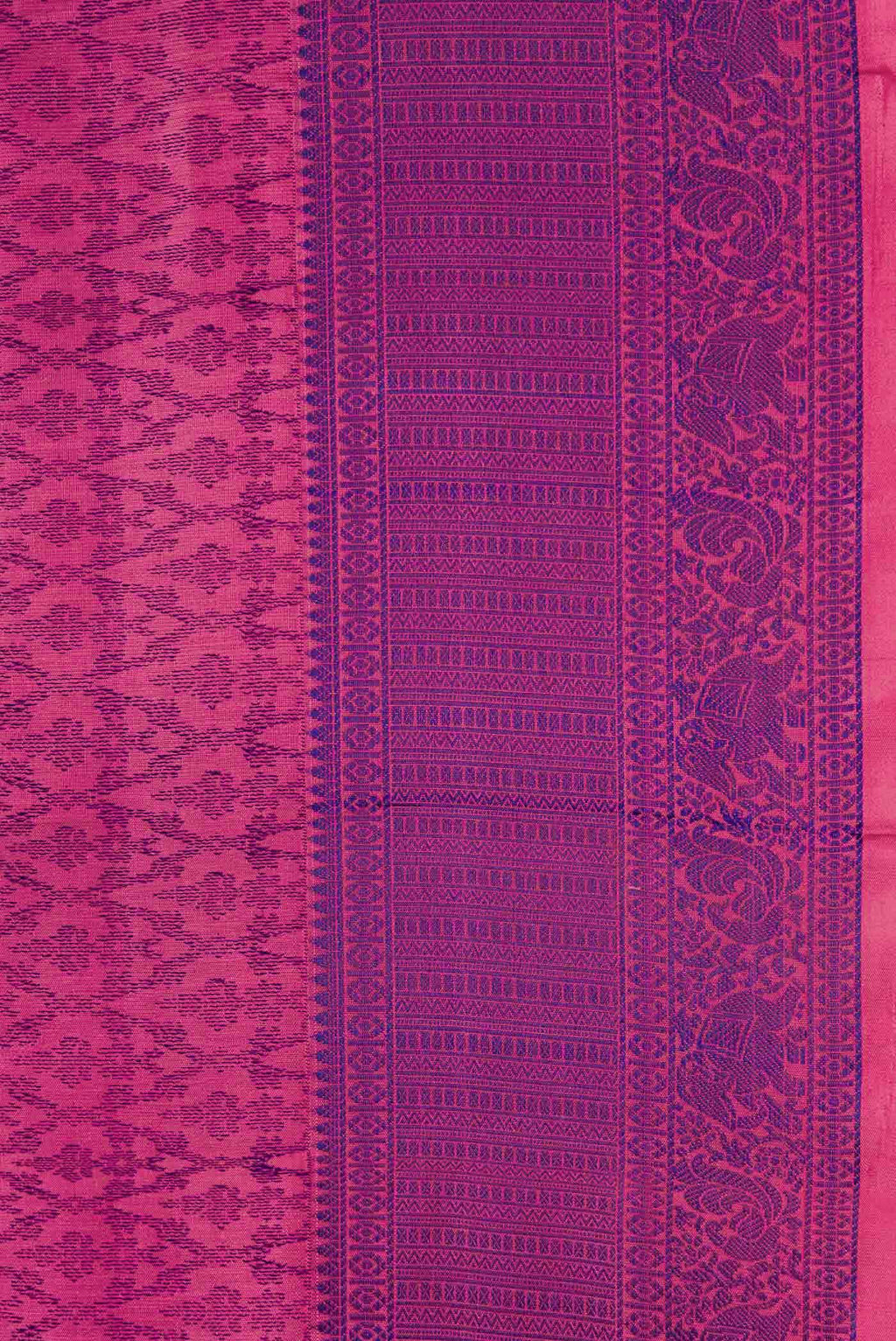 Pink Dual Tone Soft Silk Saree