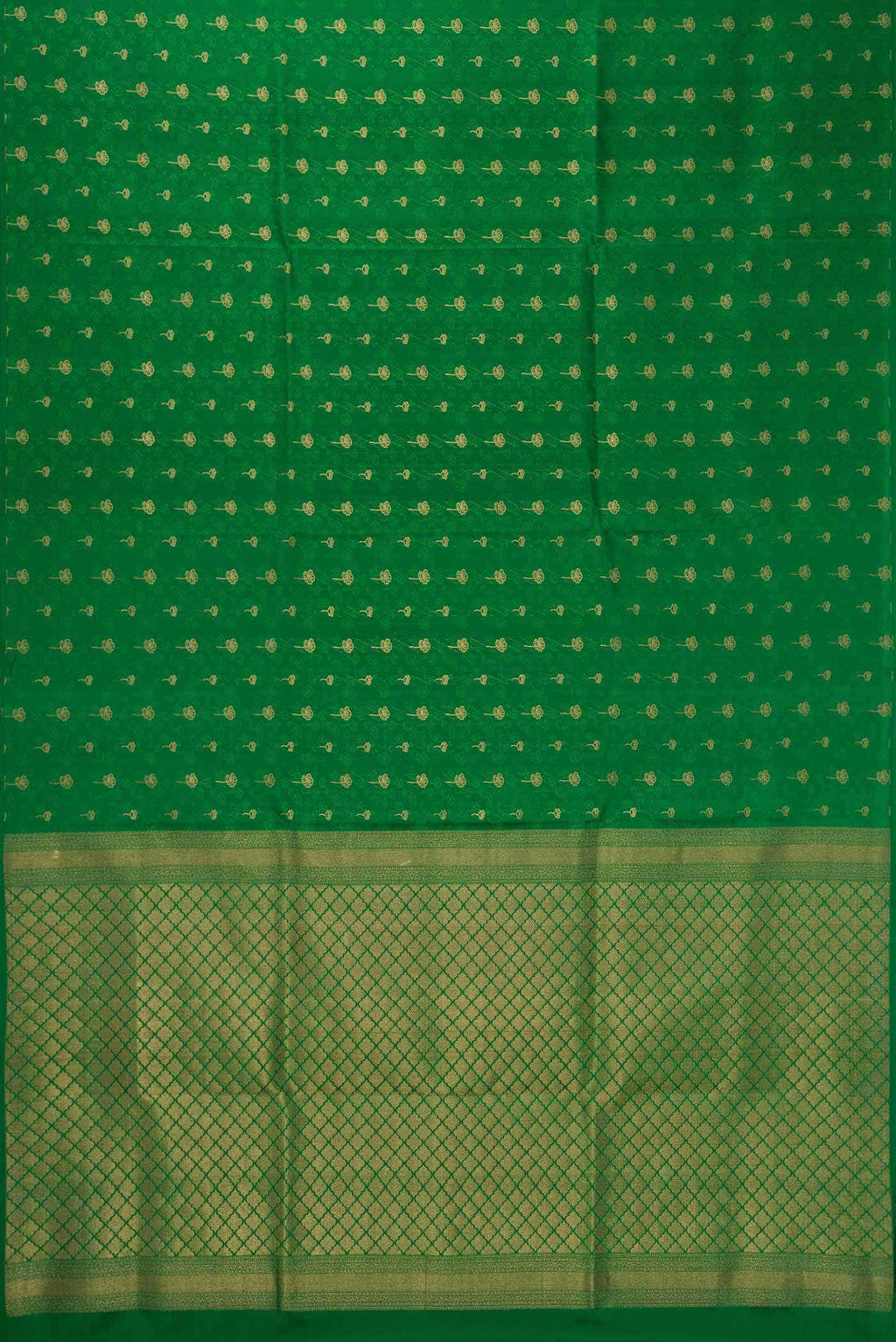Green Dual Tone Soft Silk Saree