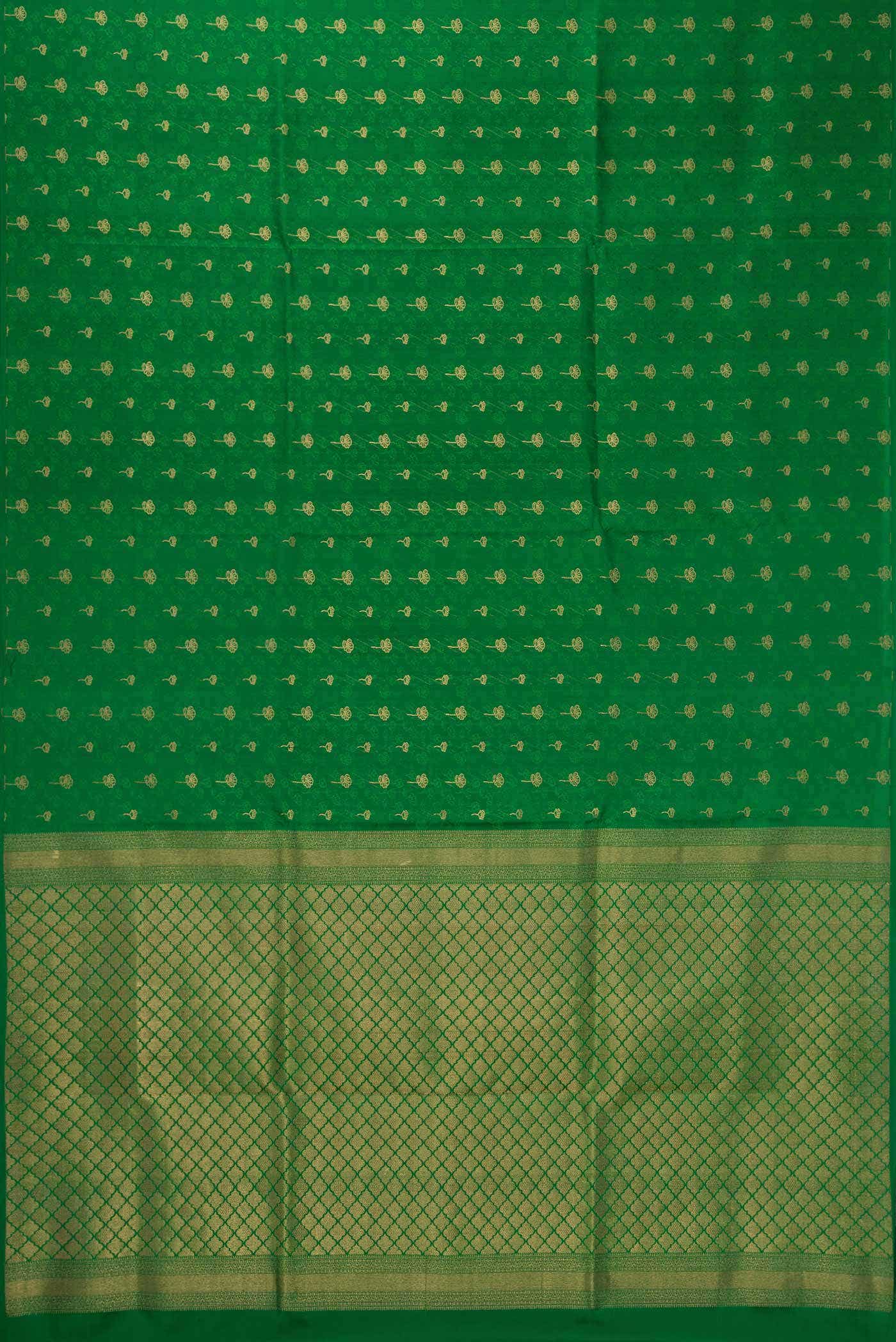 Green Dual Tone Soft Silk Saree