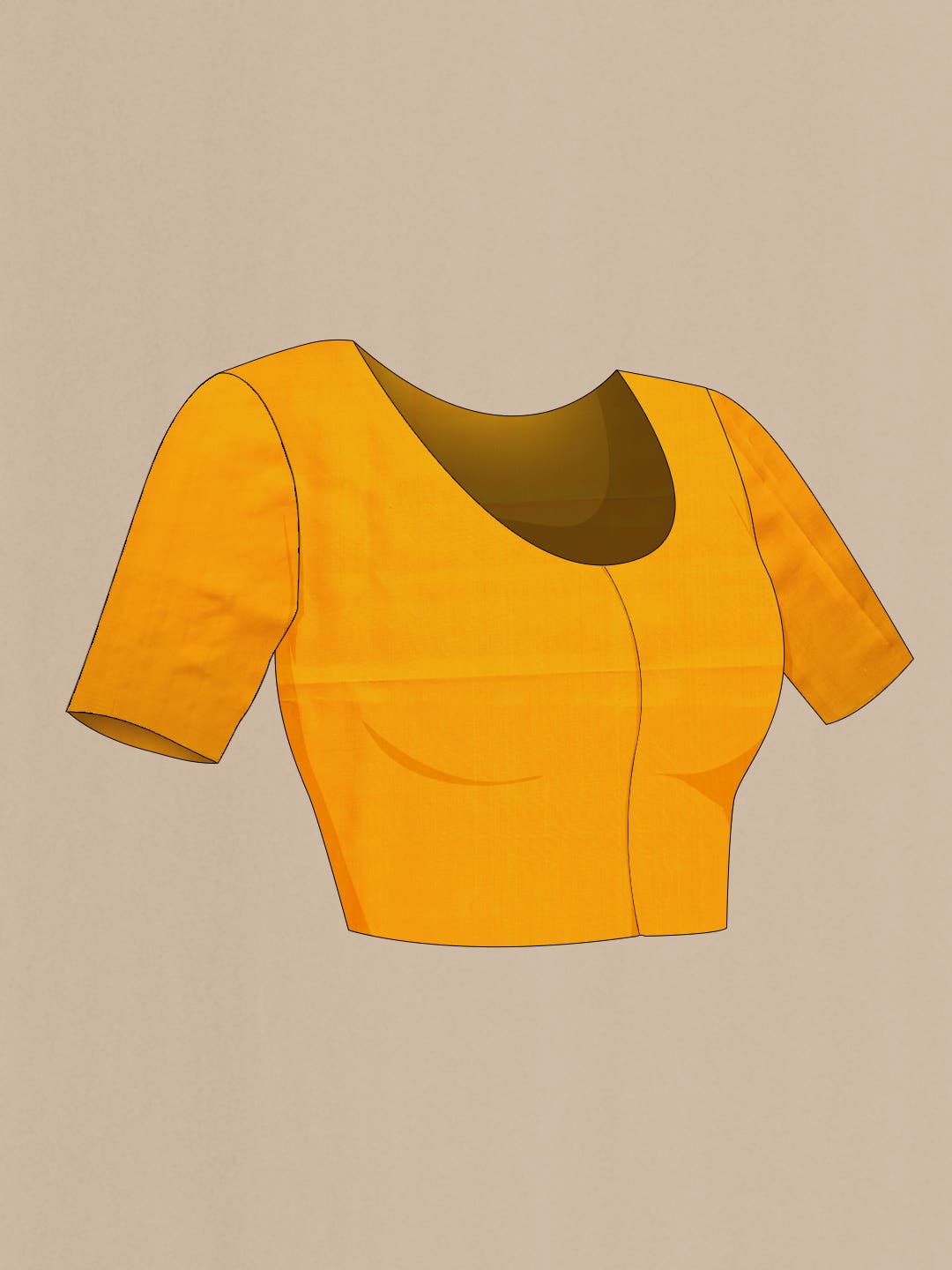 Mustard Soft Silk Saree