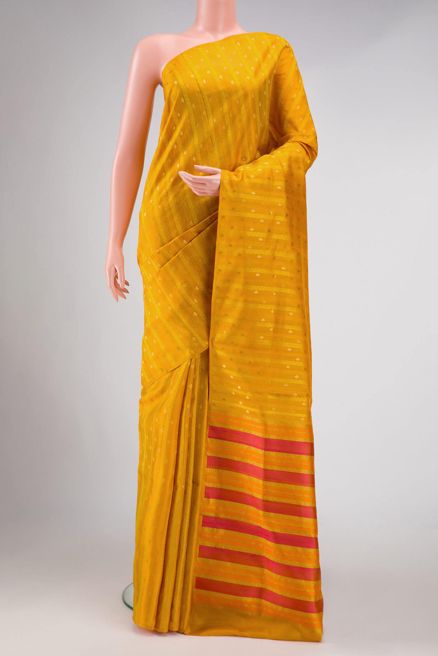 Mustard Soft Silk Saree