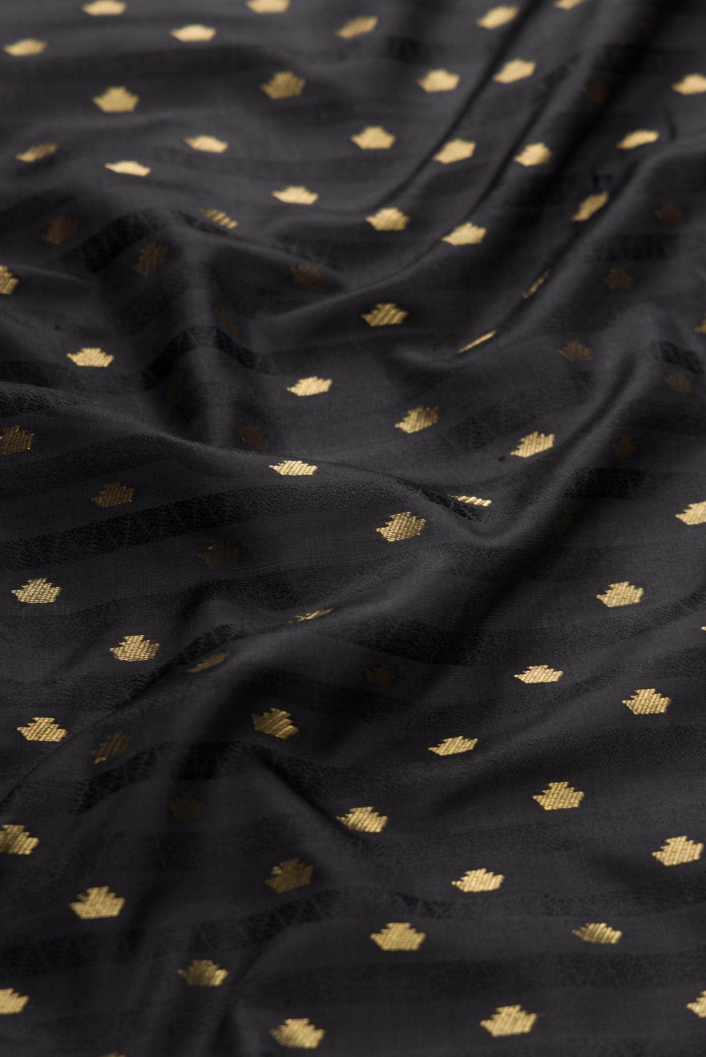 Black Dual Tone Soft Silk Saree