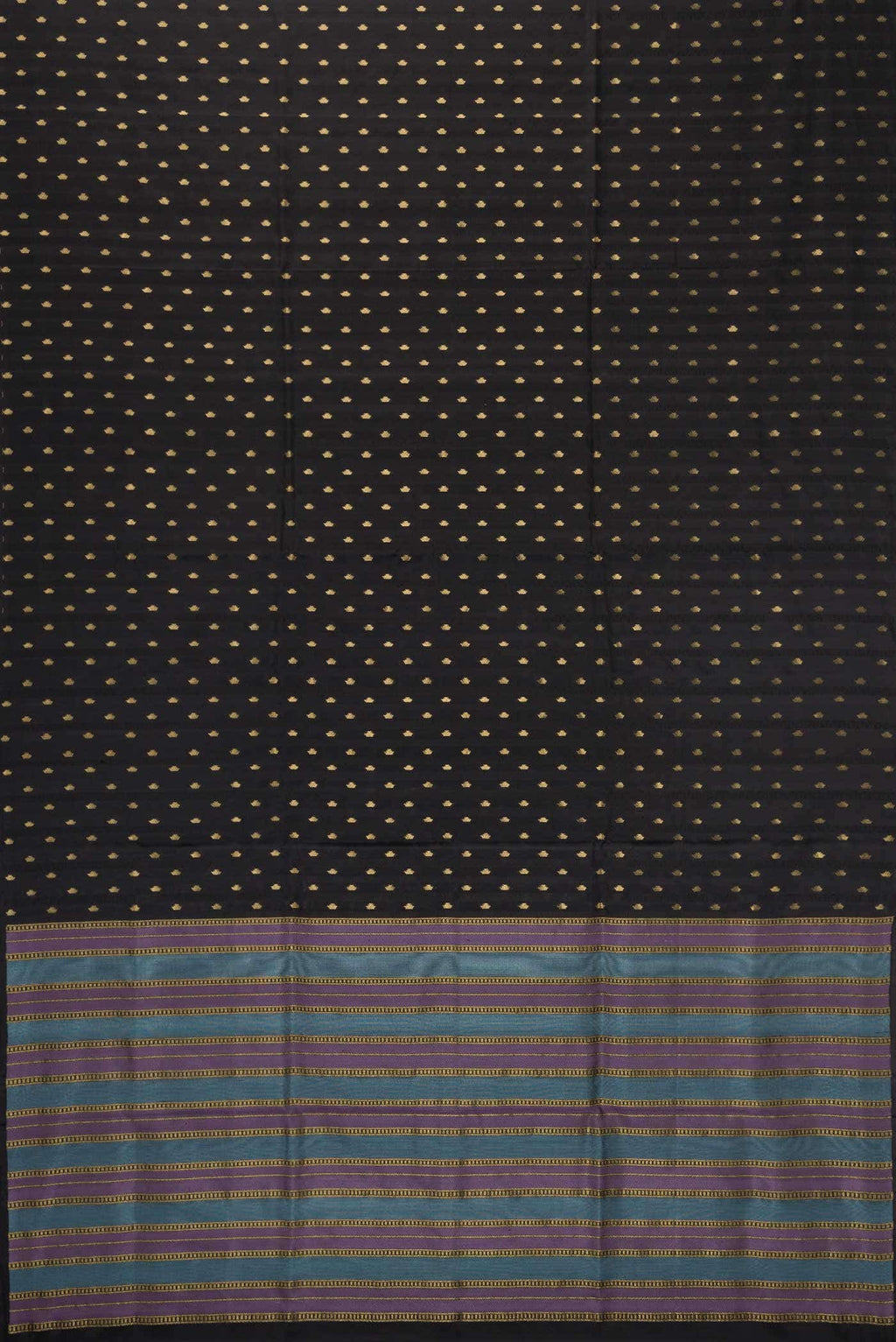 Black Dual Tone Soft Silk Saree