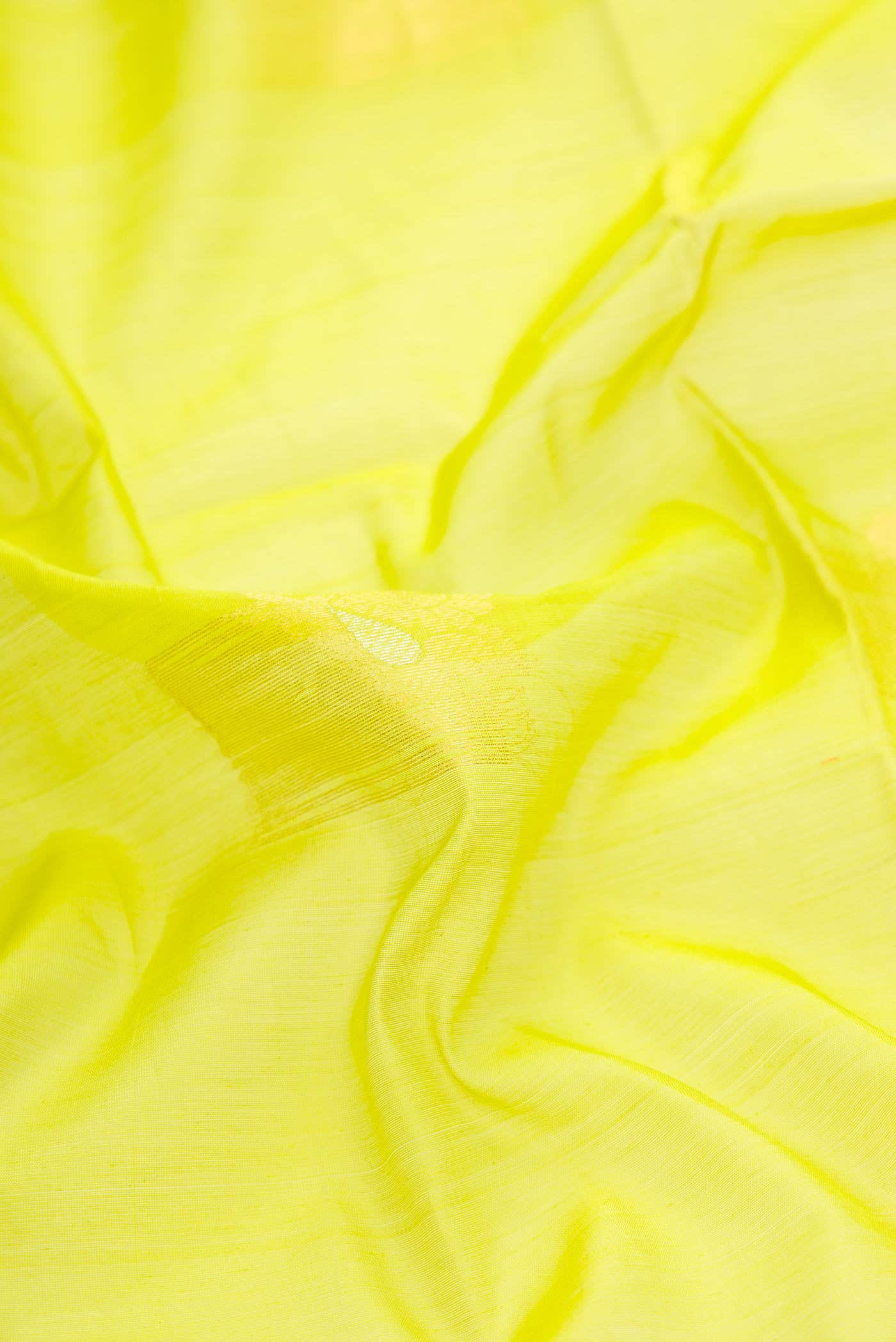 Parrot Green Dual Tone Silk Cotton Saree