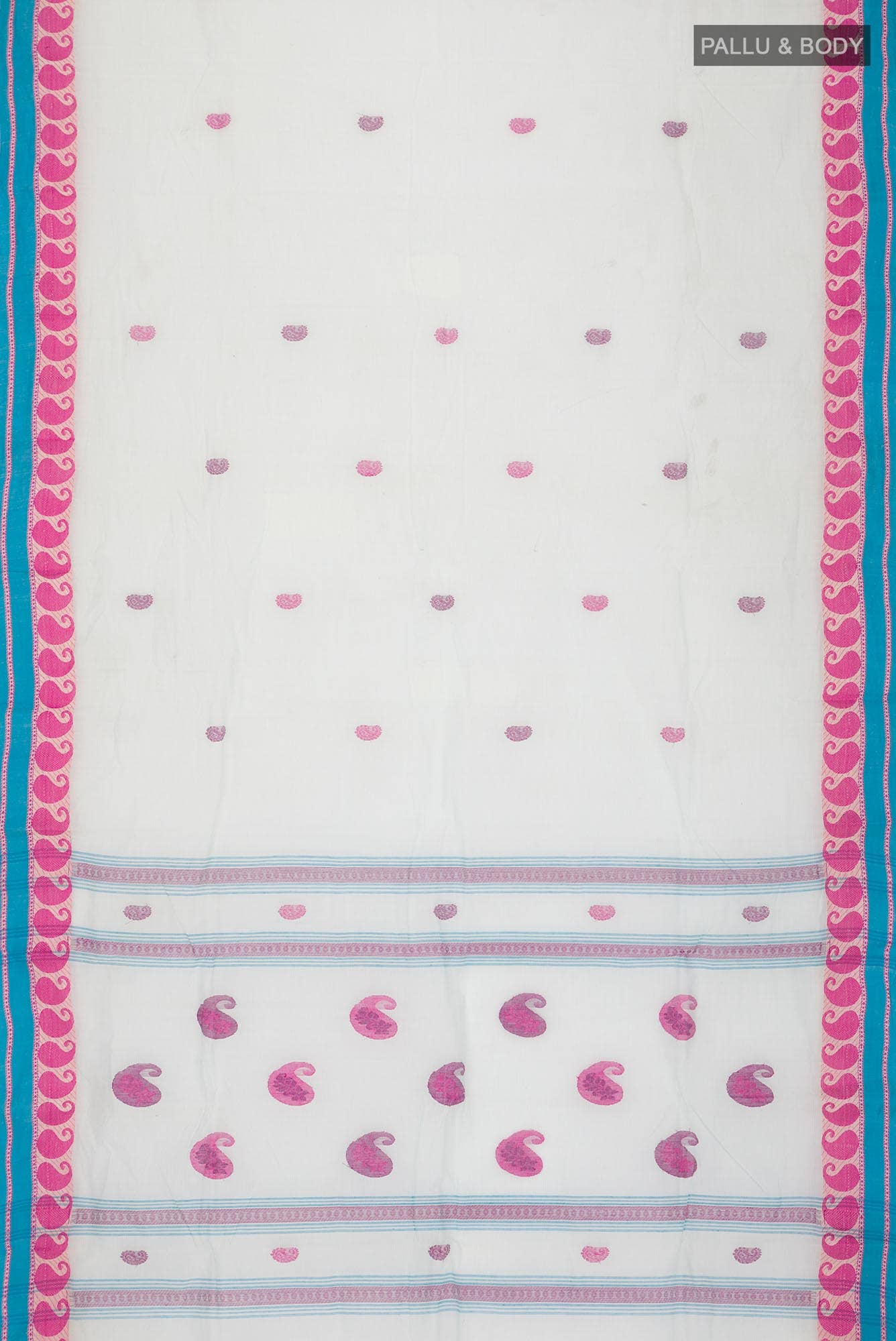 Blue Bengal Cotton Saree