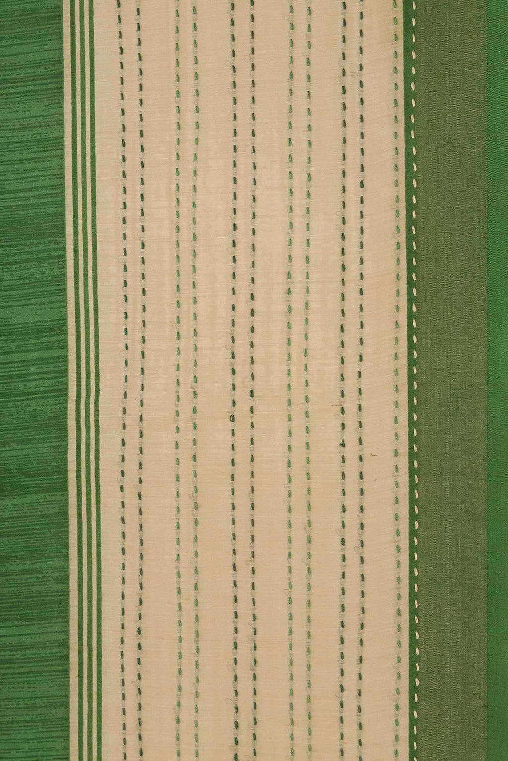 Green Dual Tone Tussar Silk Saree