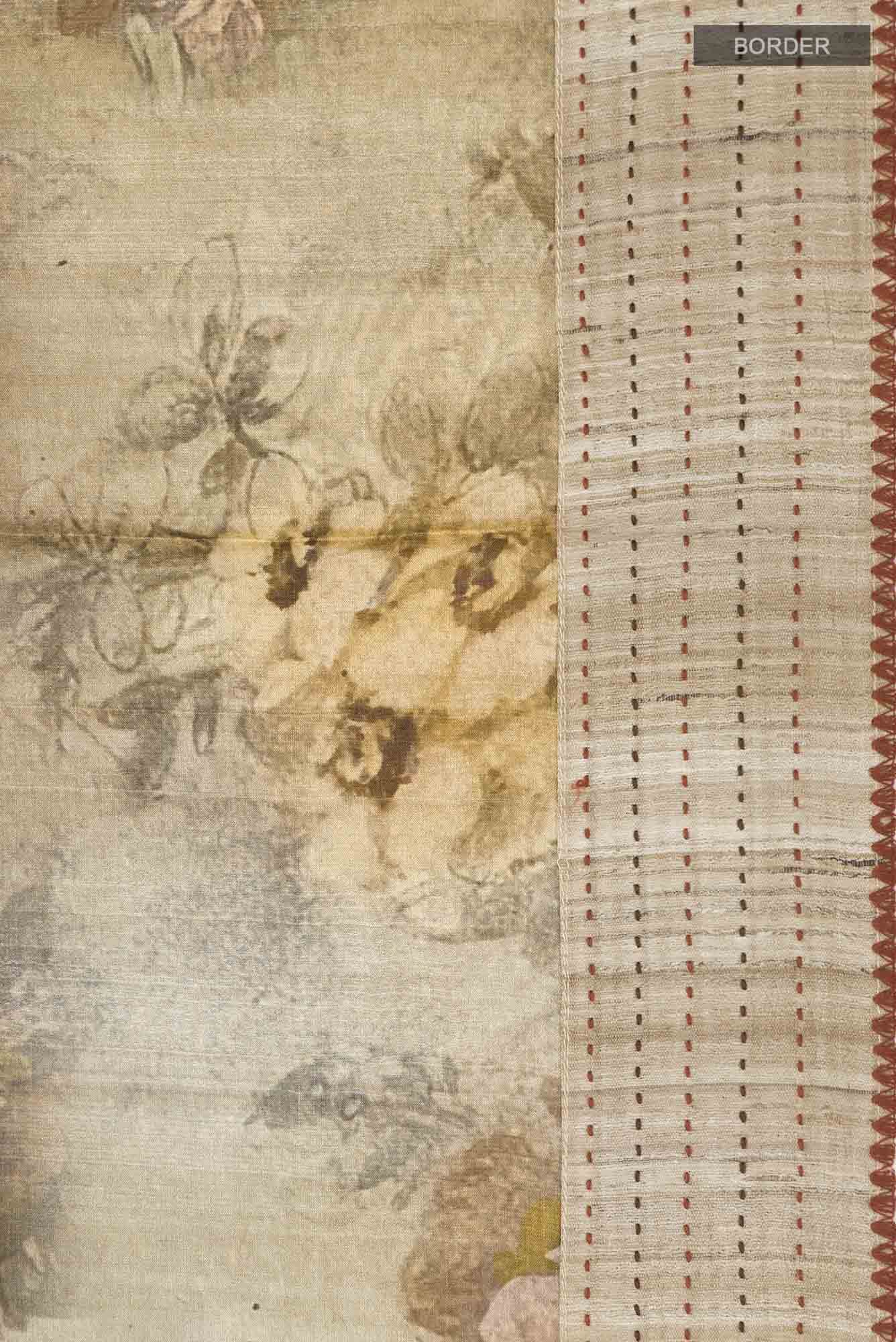 Brown Bhagalpuri Tussar Silk Saree