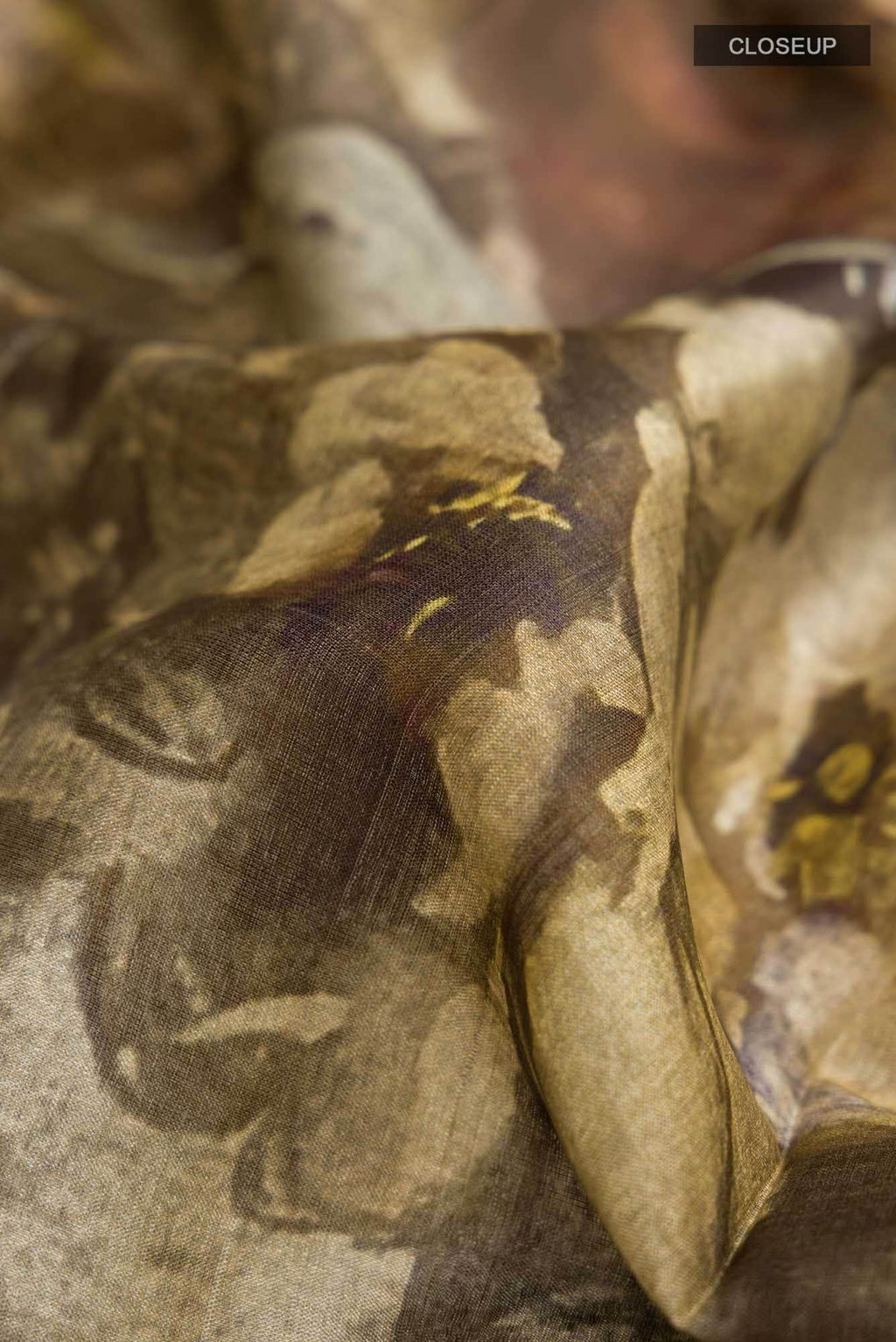 Brown Bhagalpuri Tussar Silk Saree