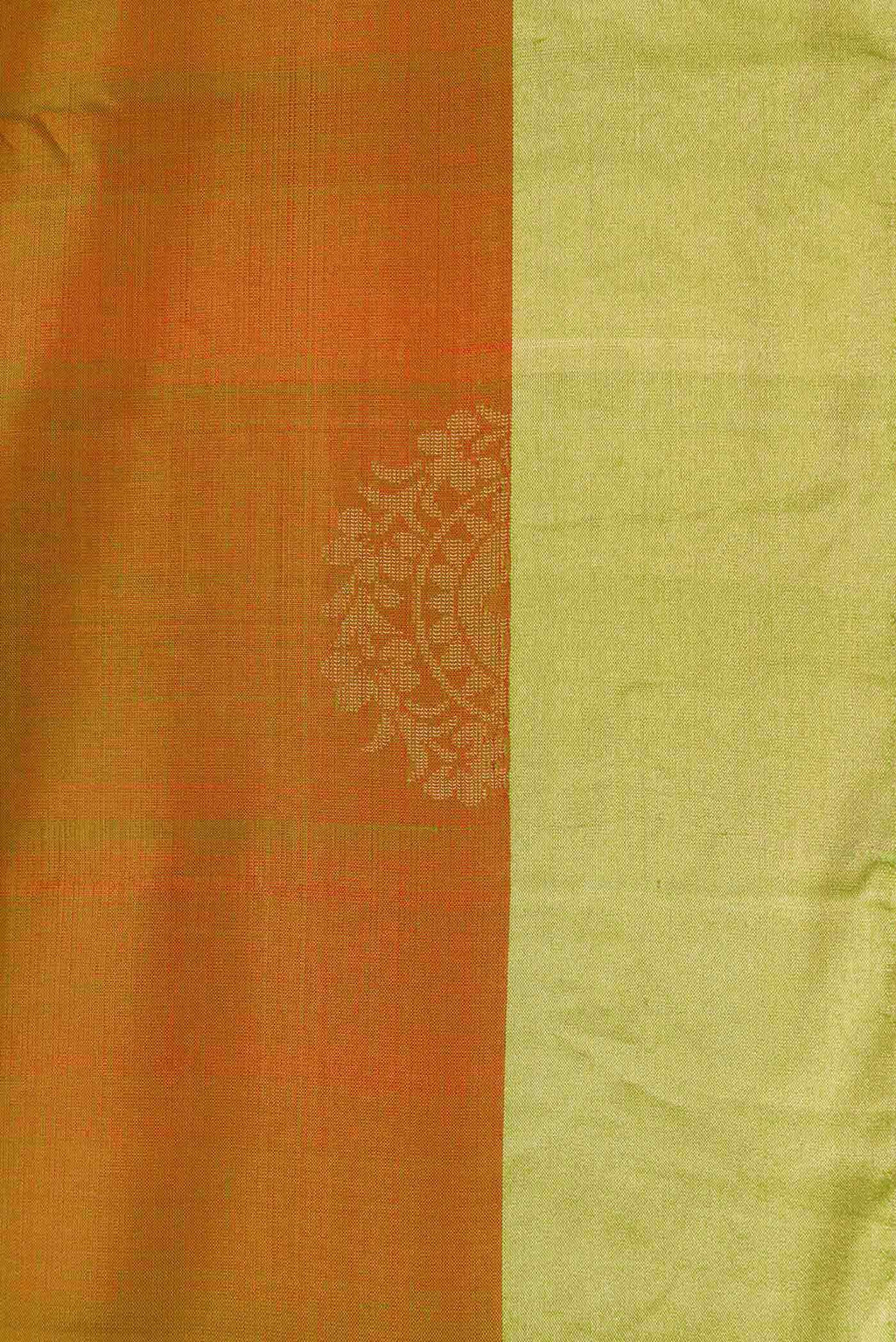 Green Dual Tone Soft Silk Saree