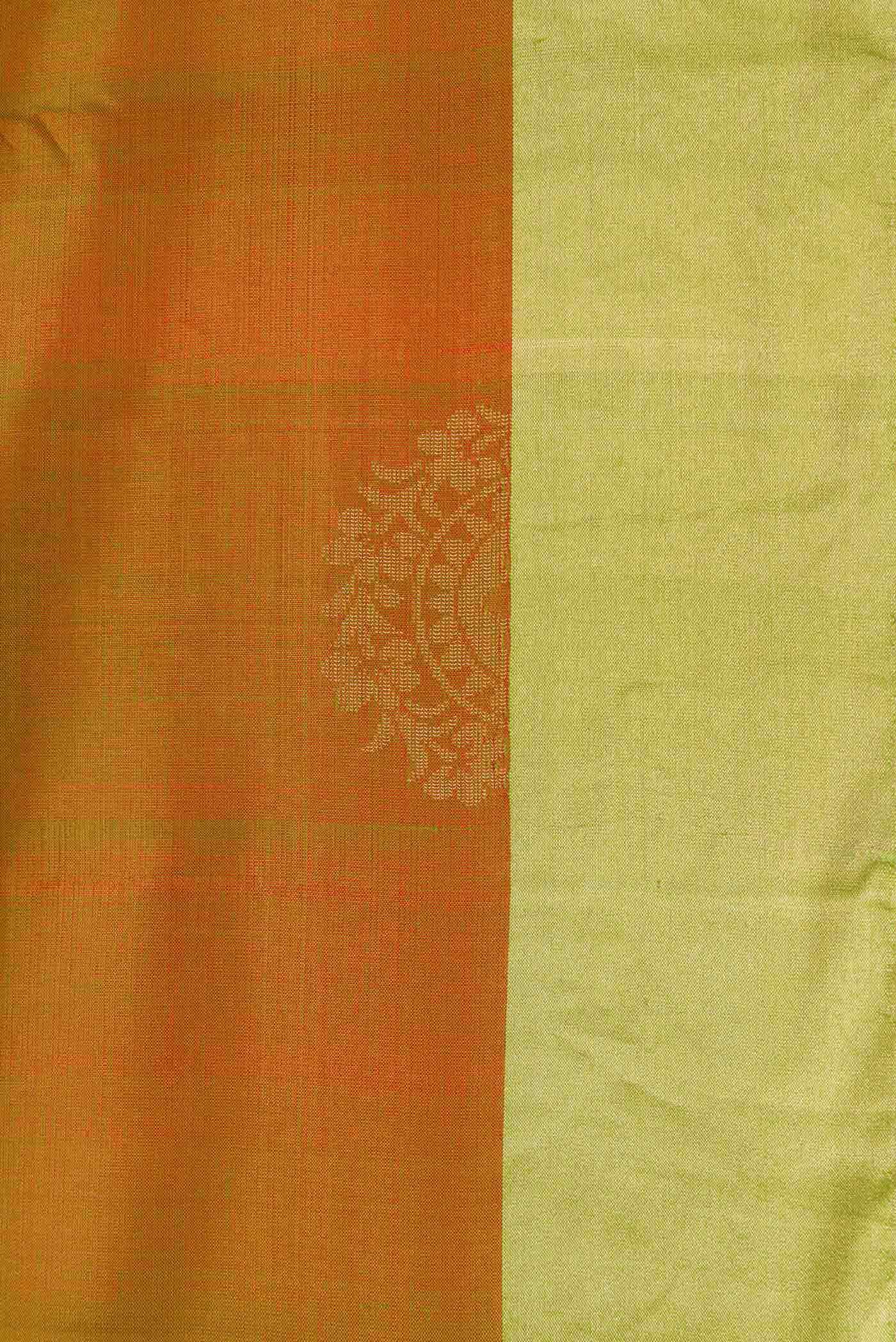 Green Dual Tone Soft Silk Saree