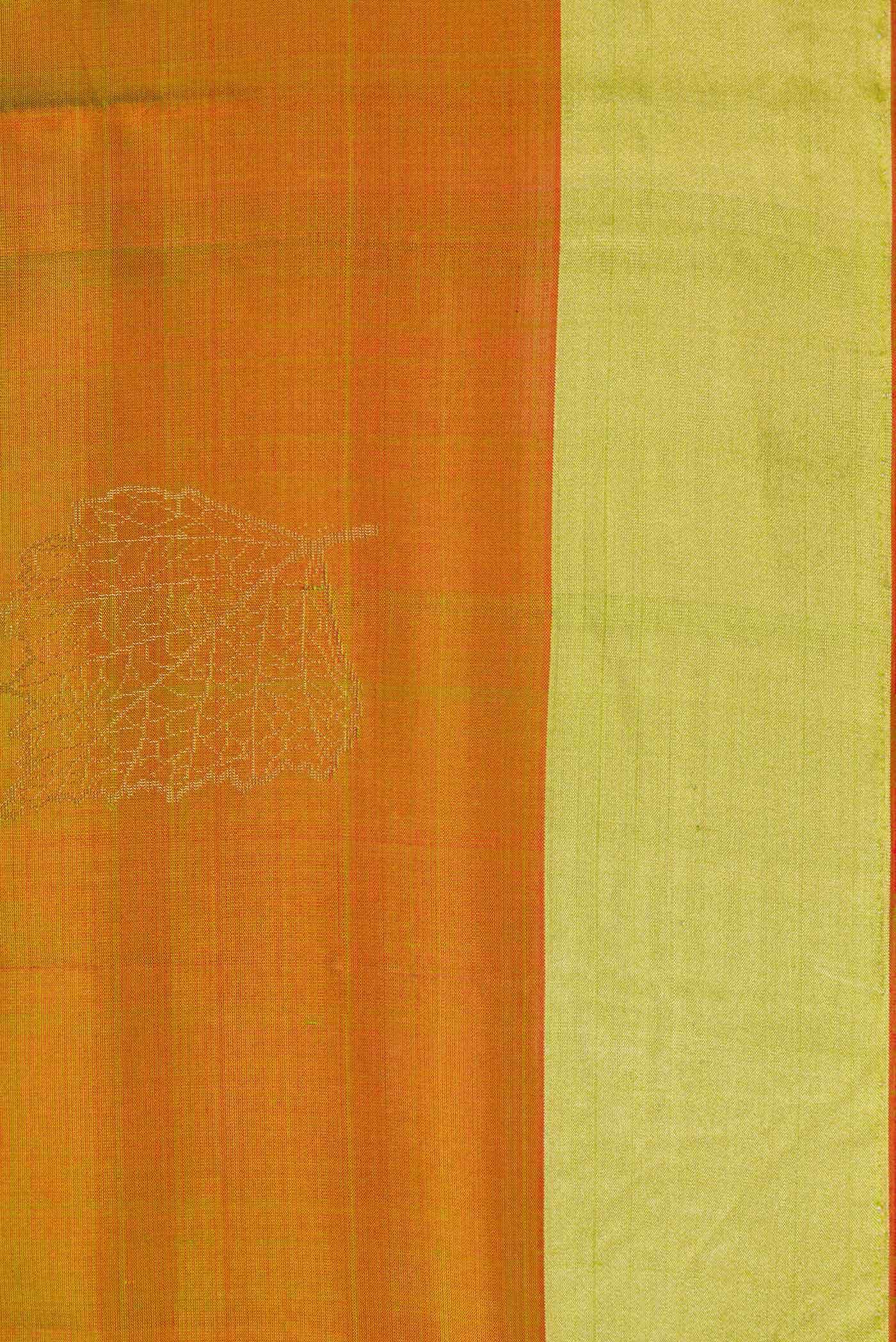 Mehandi Green Dual Tone Soft Silk Saree
