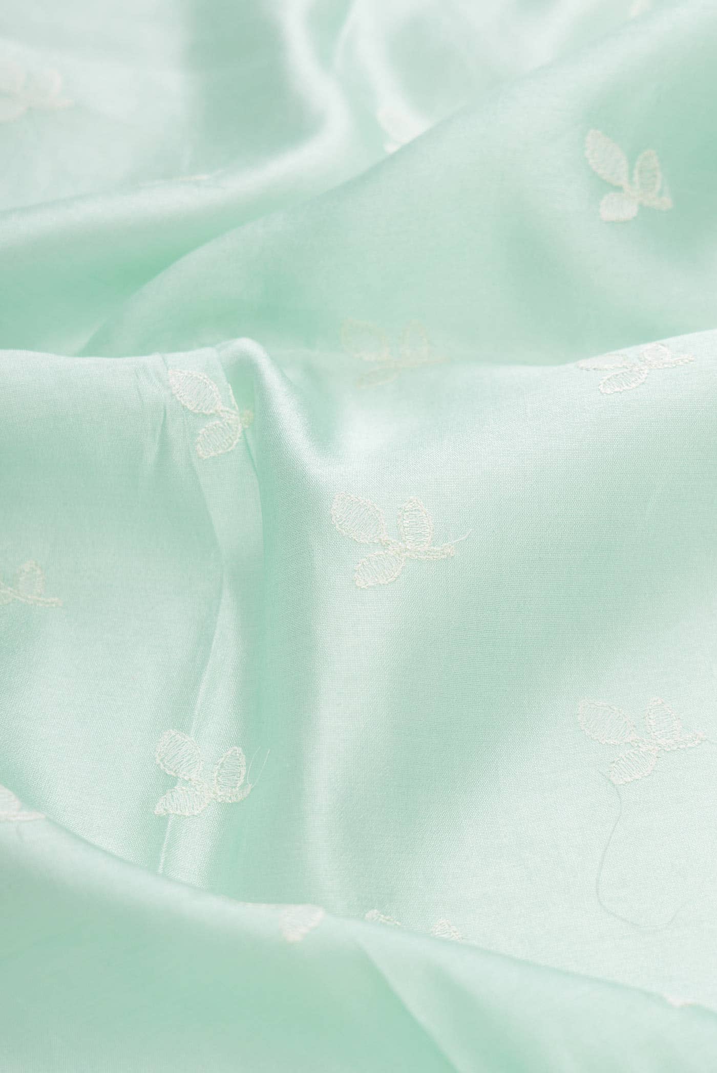 Light Green Tussar Silk Saree