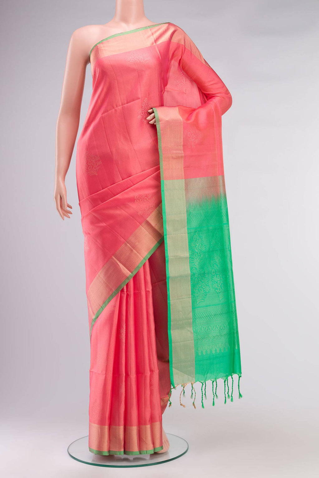 Coral Soft Silk Saree