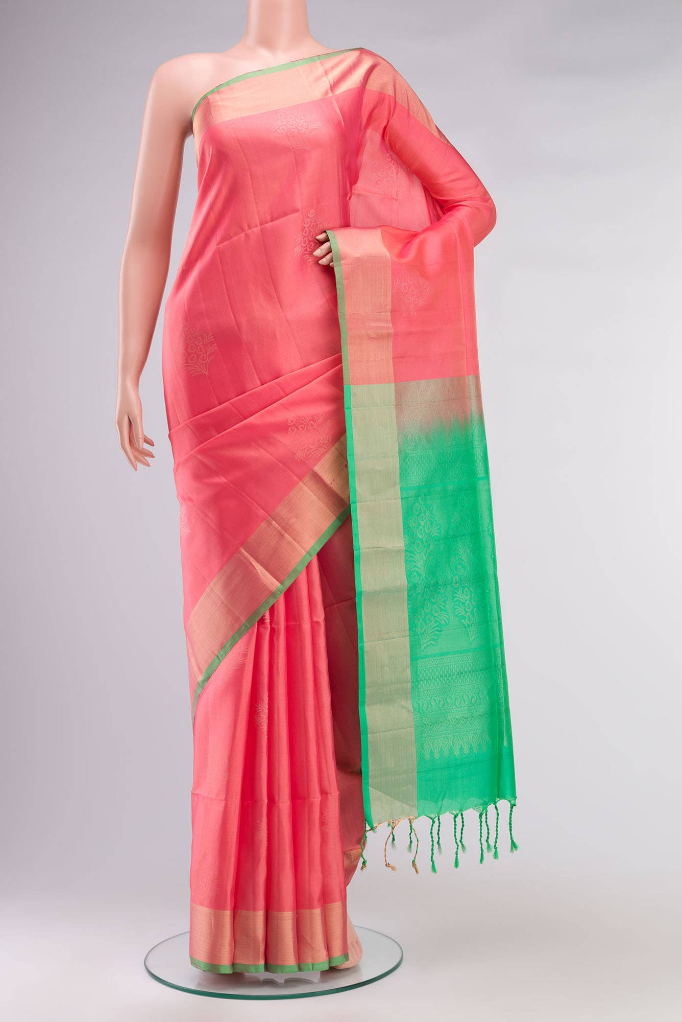 Coral Soft Silk Saree