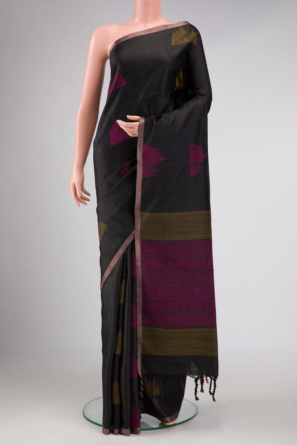 Black Soft Silk Saree