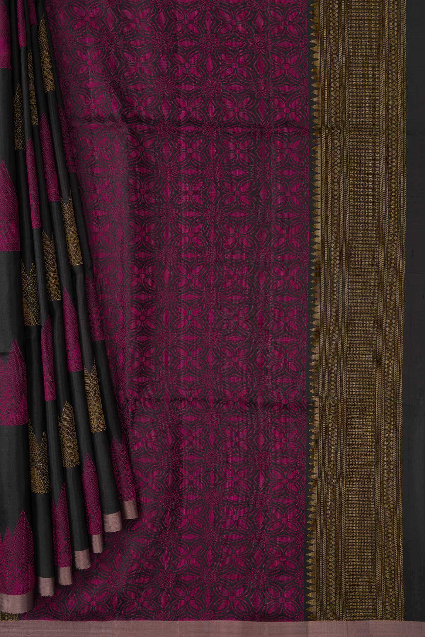 Black Soft Silk Saree