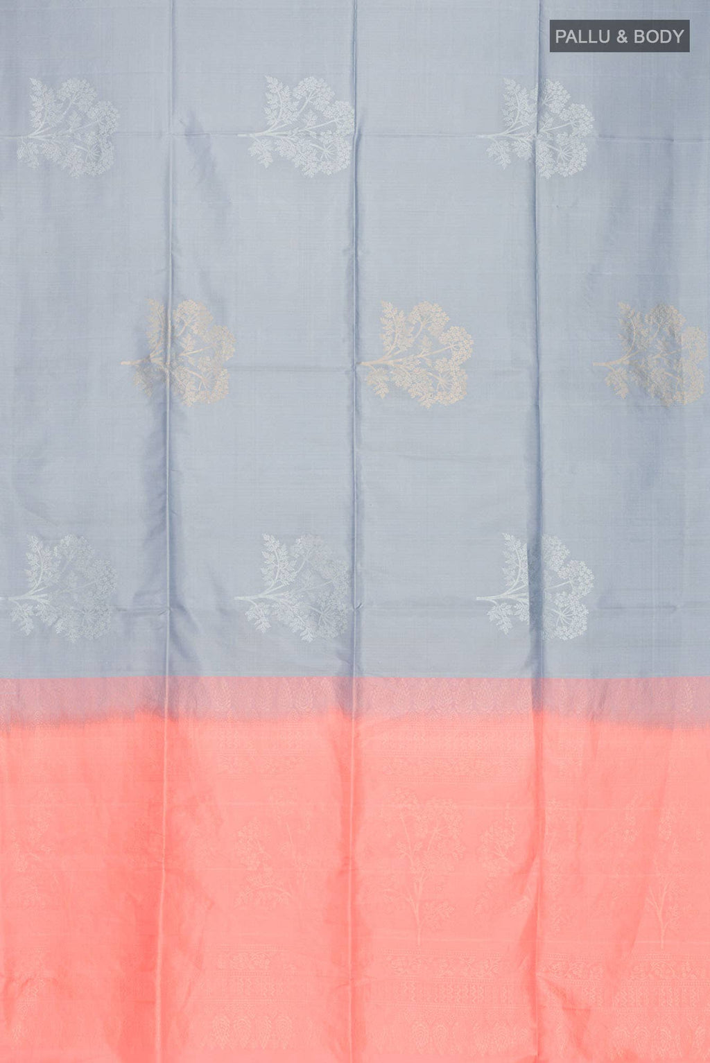 Grey Soft Silk Saree
