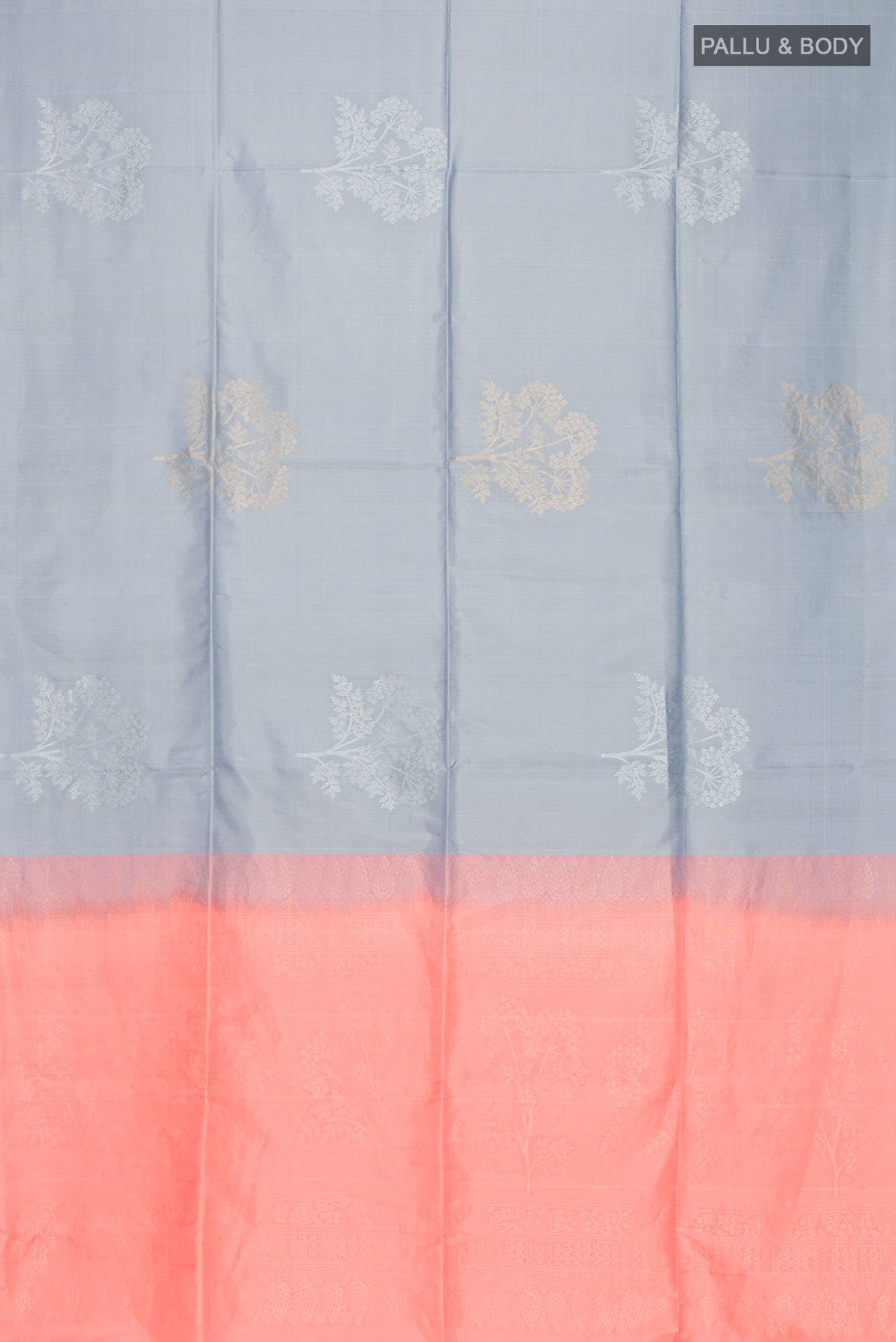 Grey Soft Silk Saree