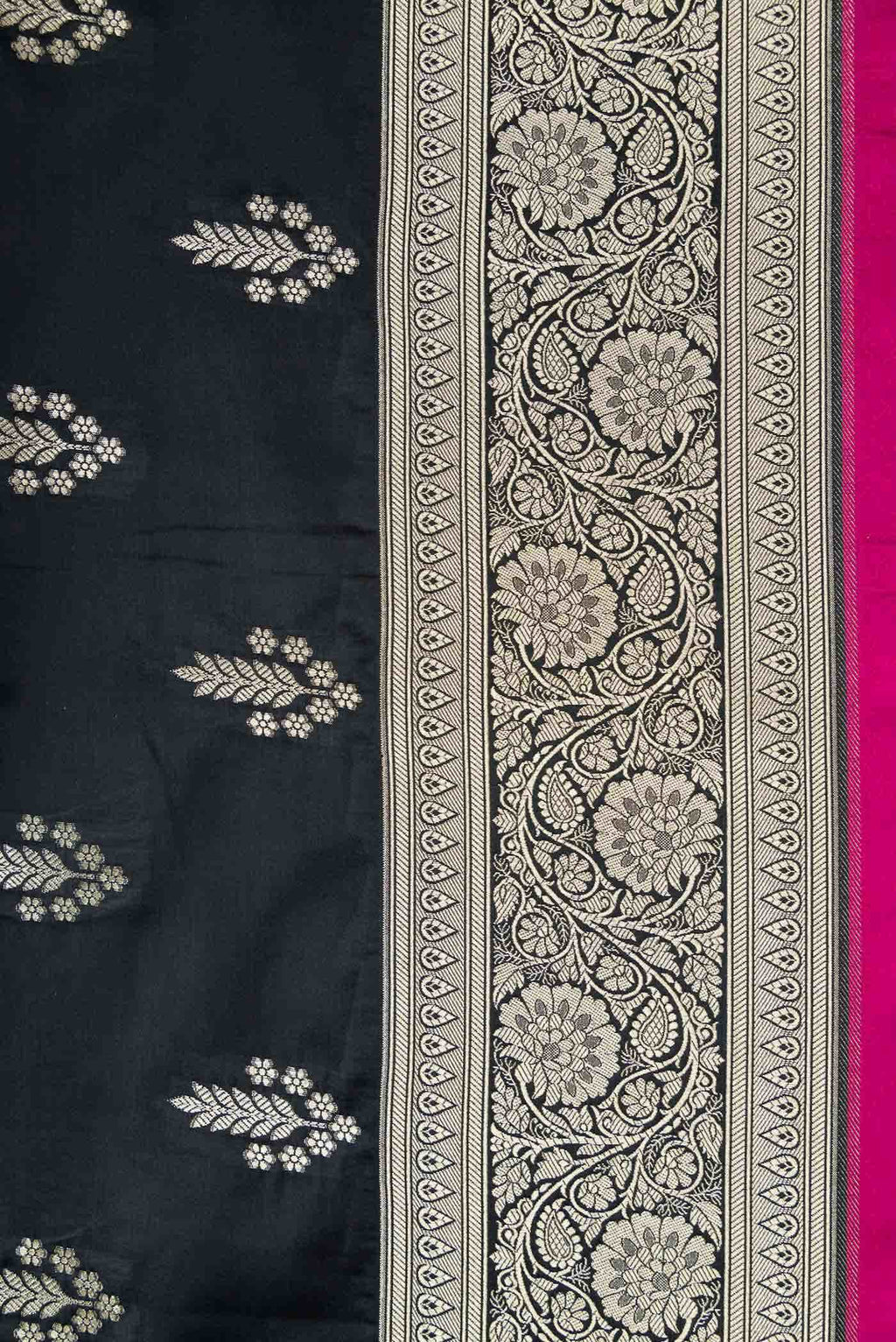 Black Blended Banarasi Silk Saree