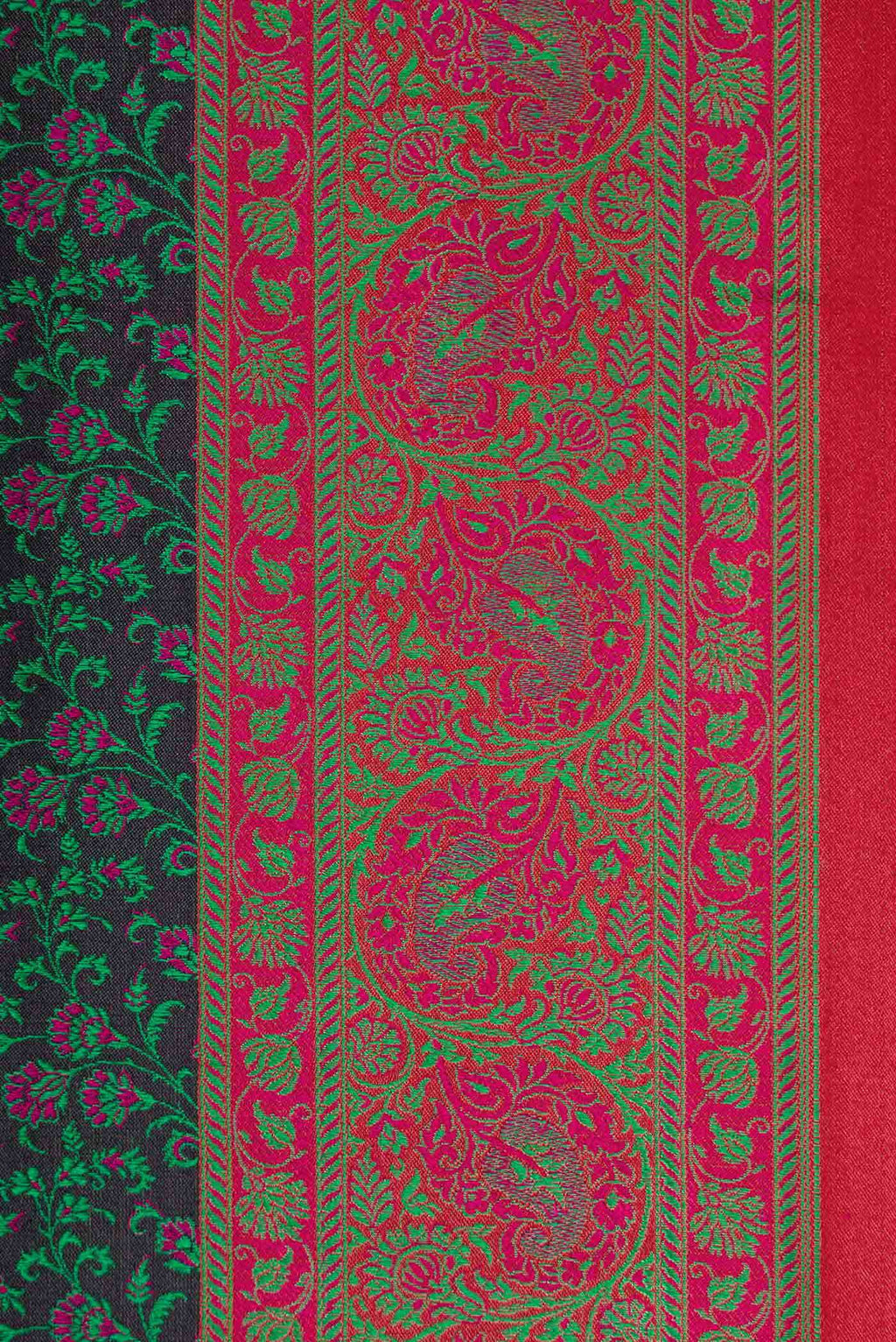 Green Dual Tone Banarasi Silk Saree