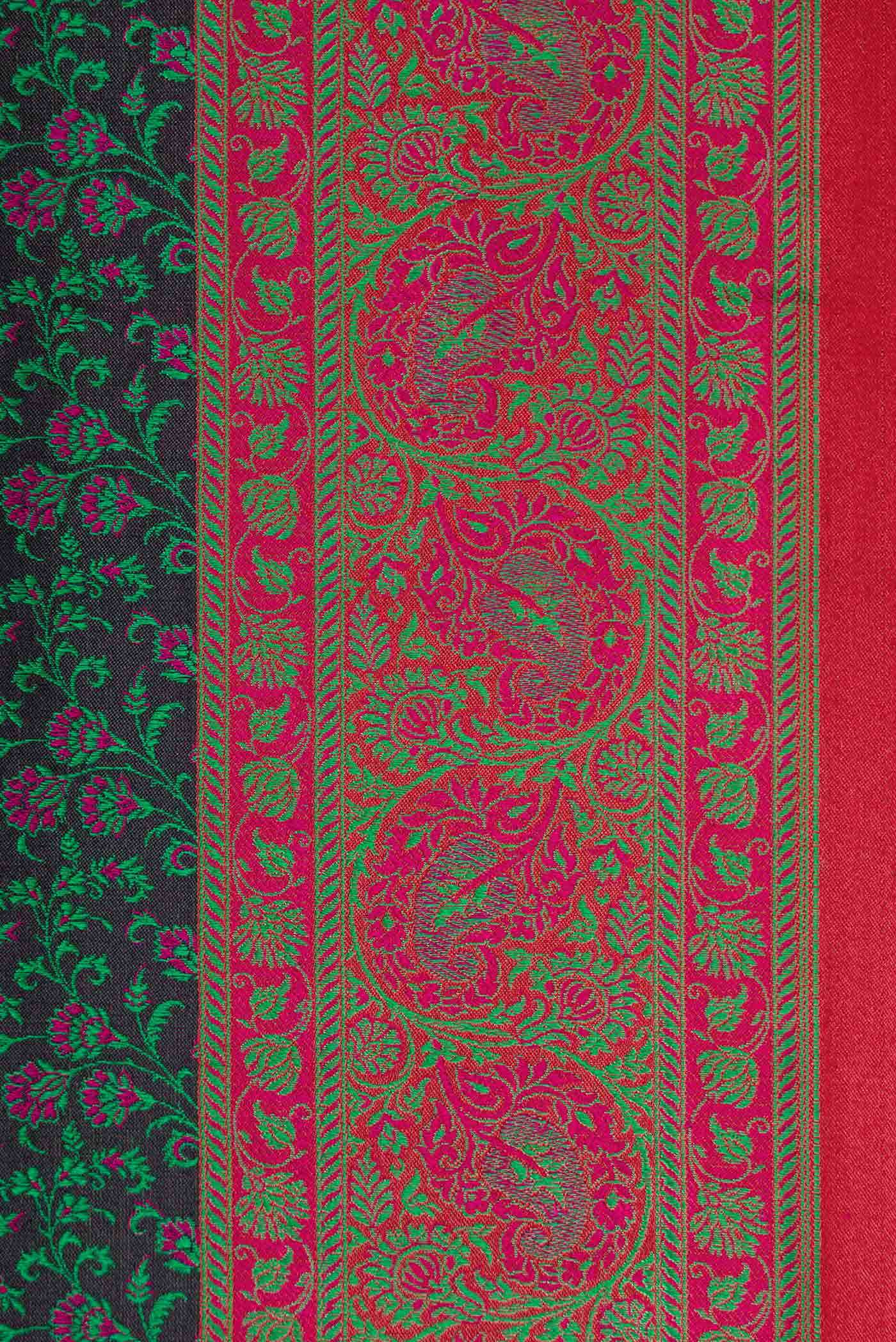 Green Dual Tone Banarasi Silk Saree