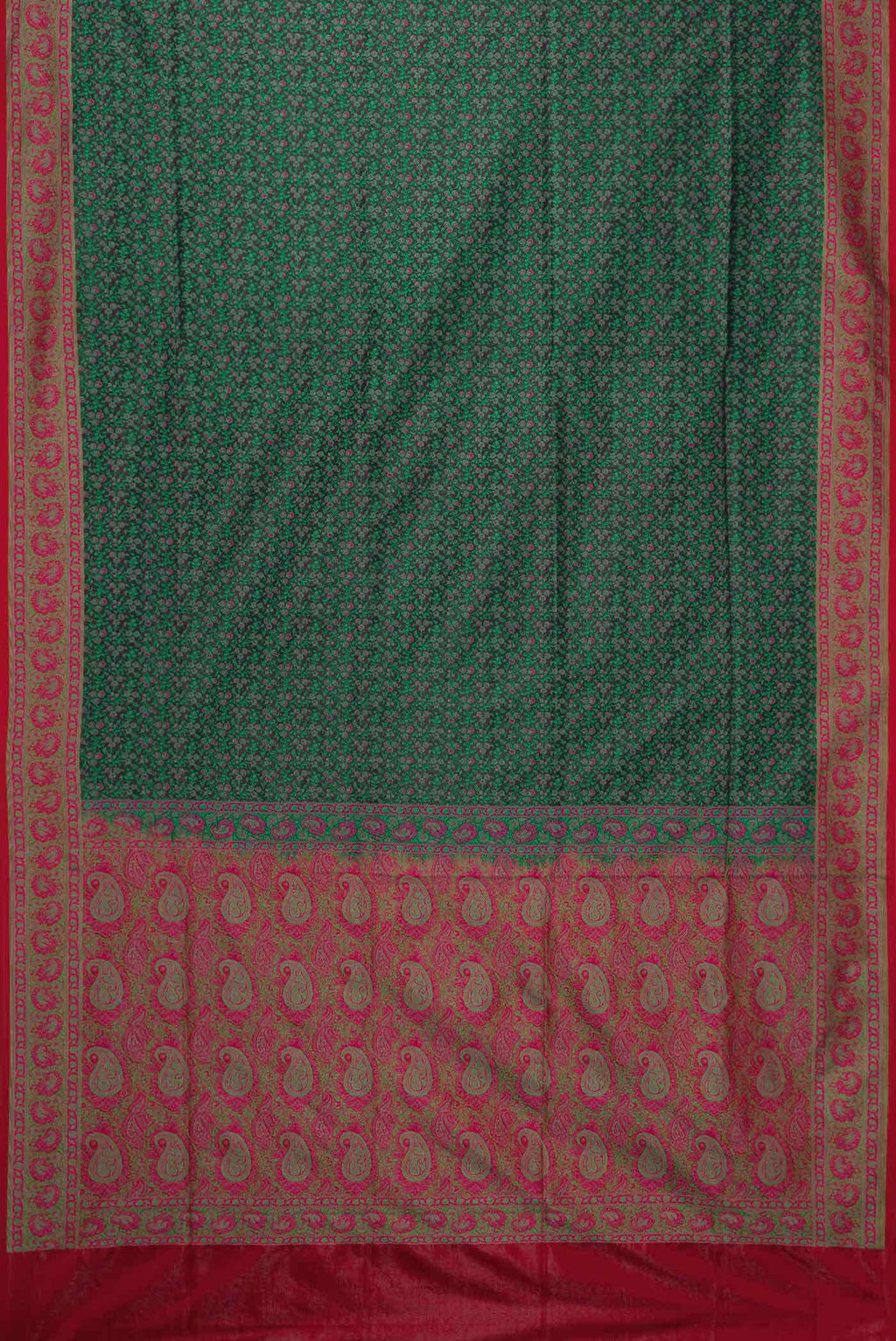 Green Dual Tone Banarasi Silk Saree