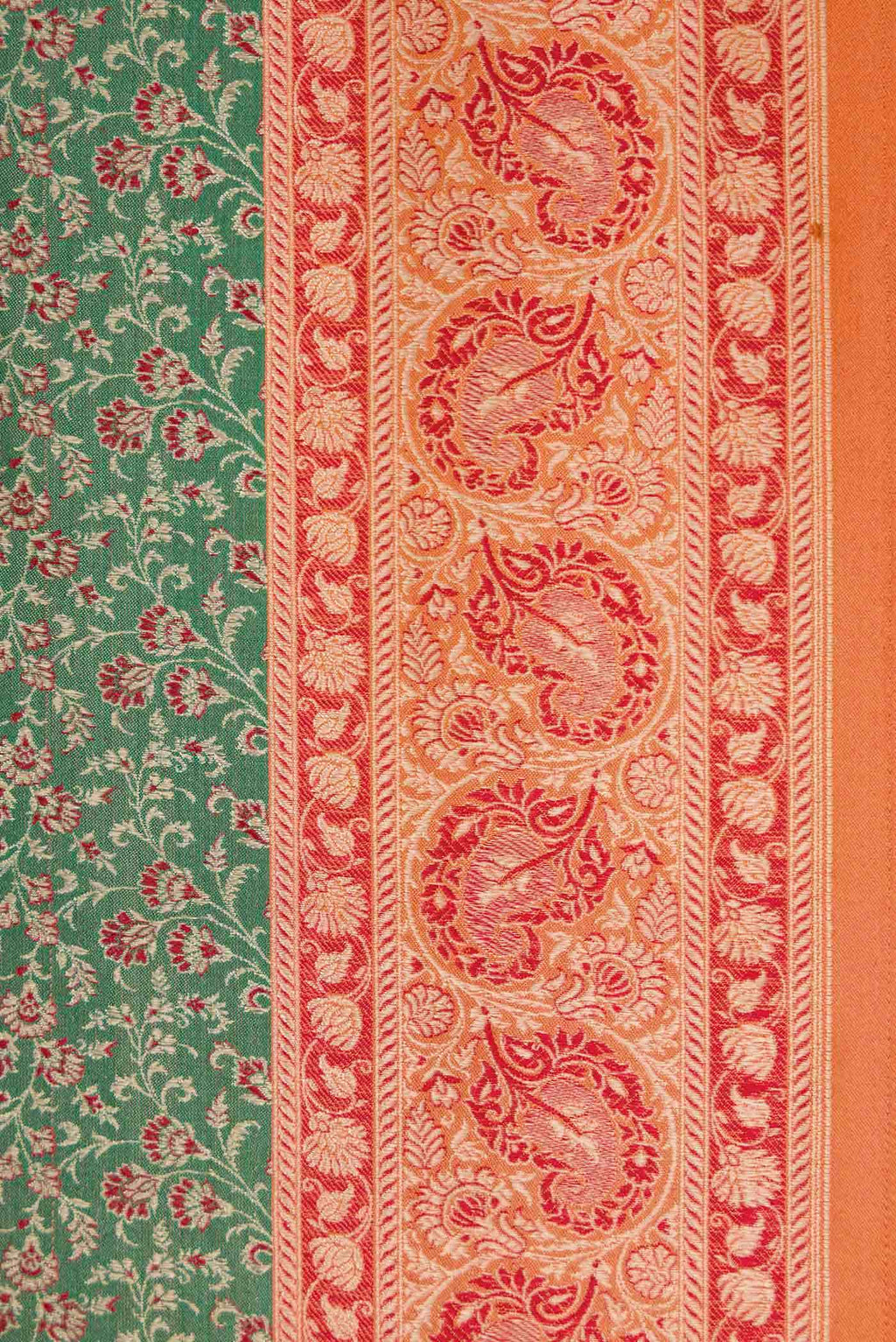 Green Banarasi Silk Saree