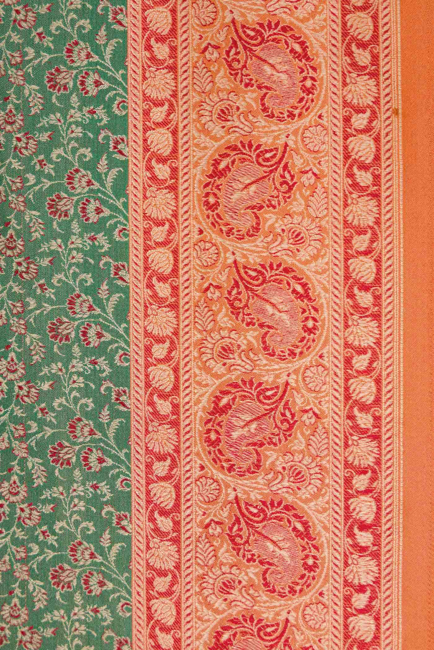 Green Banarasi Silk Saree