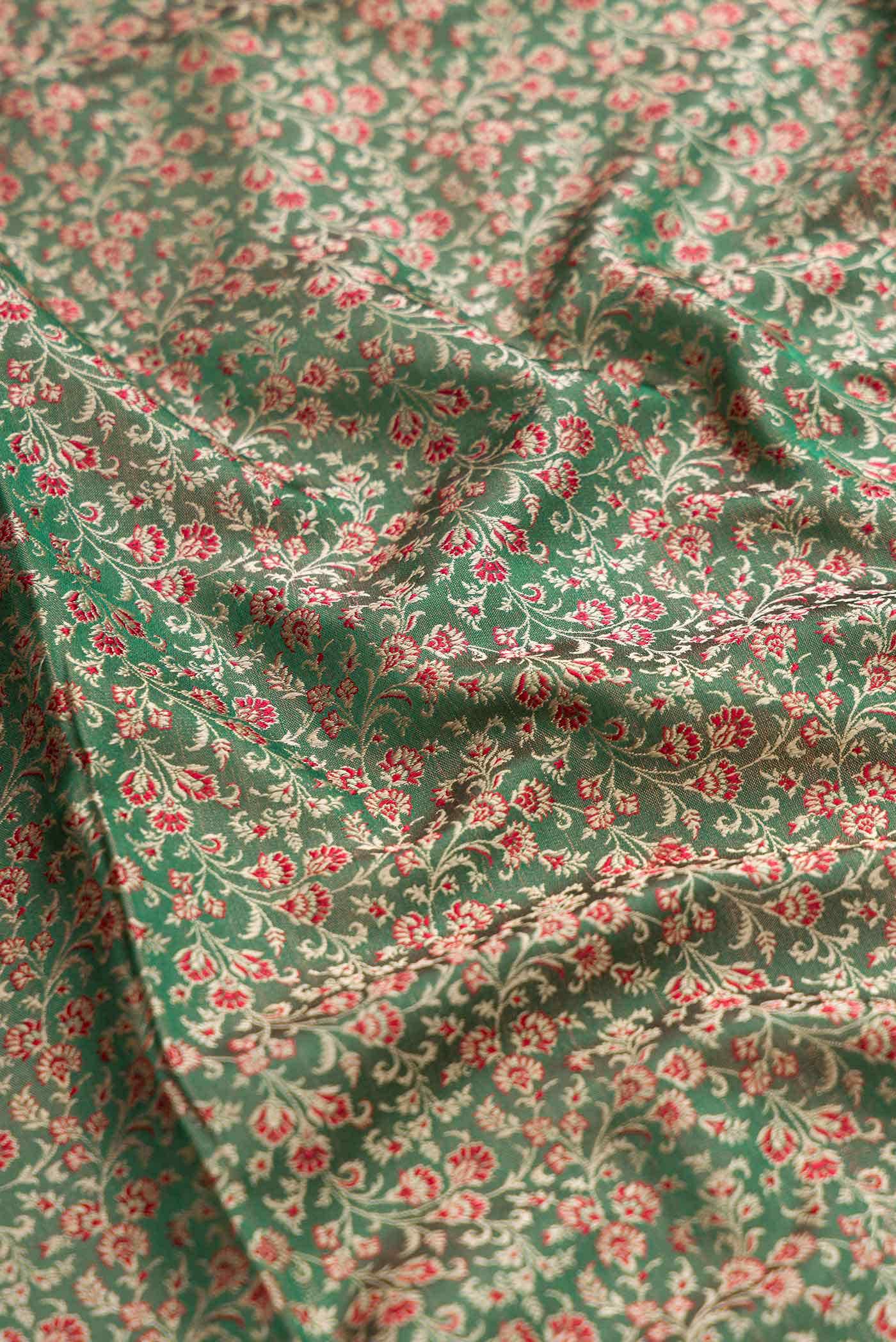 Green Banarasi Silk Saree