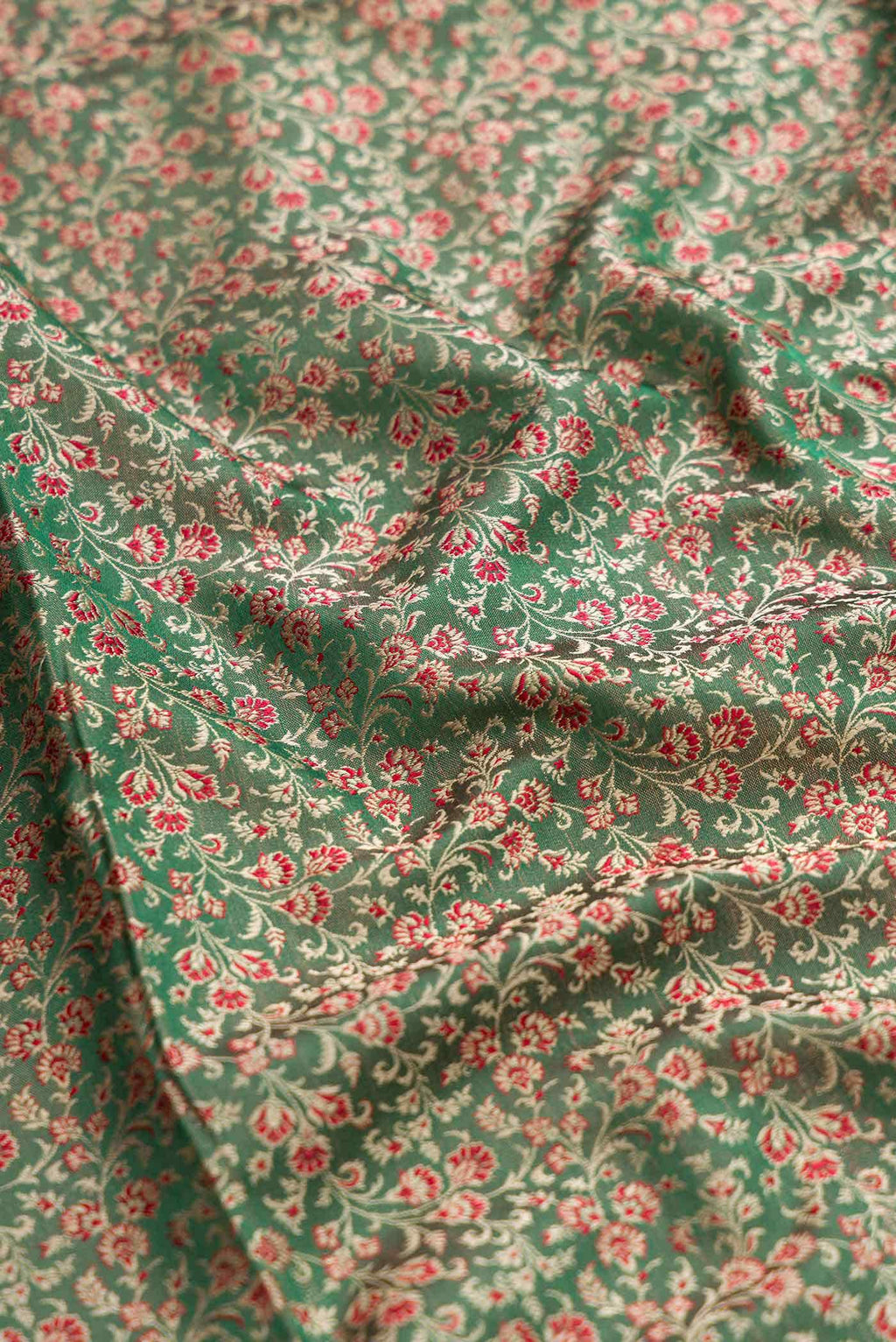 Green Banarasi Silk Saree