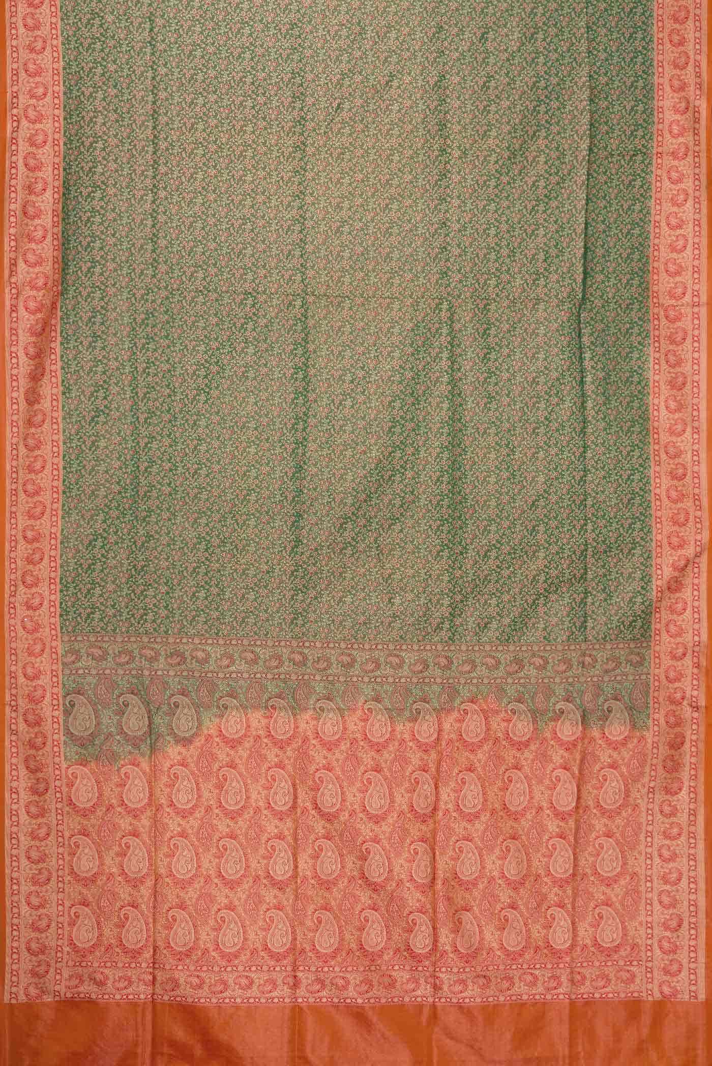 Green Banarasi Silk Saree