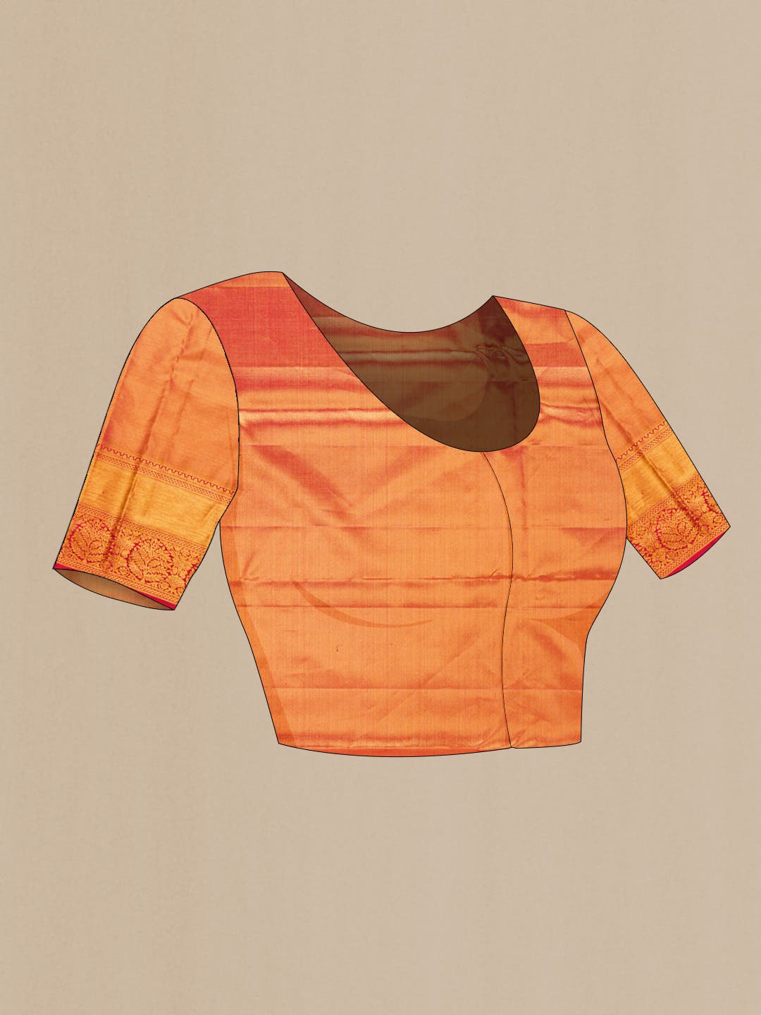 Gold Kanchipuram Tissue Silk Saree