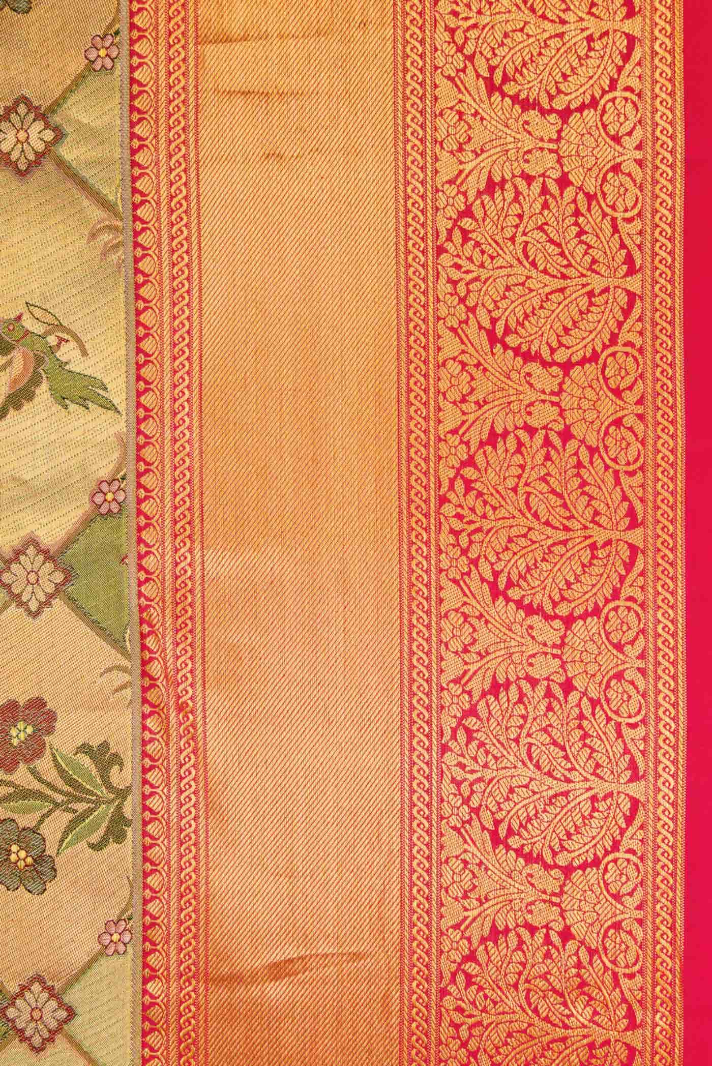 Gold Kanchipuram Tissue Silk Saree