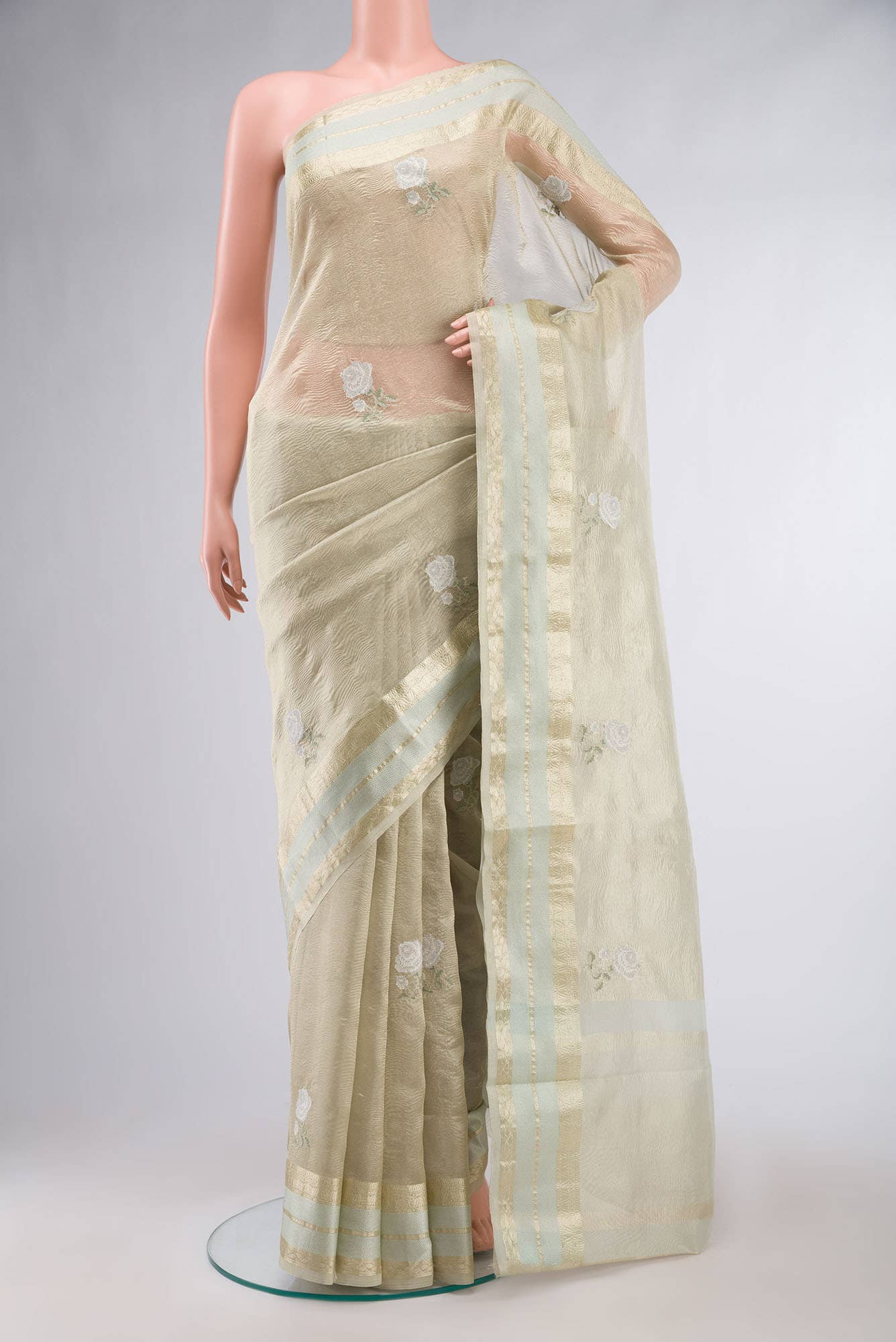 Green Tissue Silk Saree