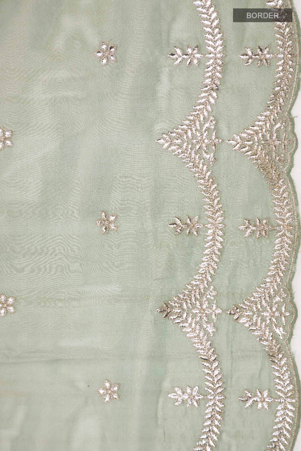 Green Organza Silk Saree