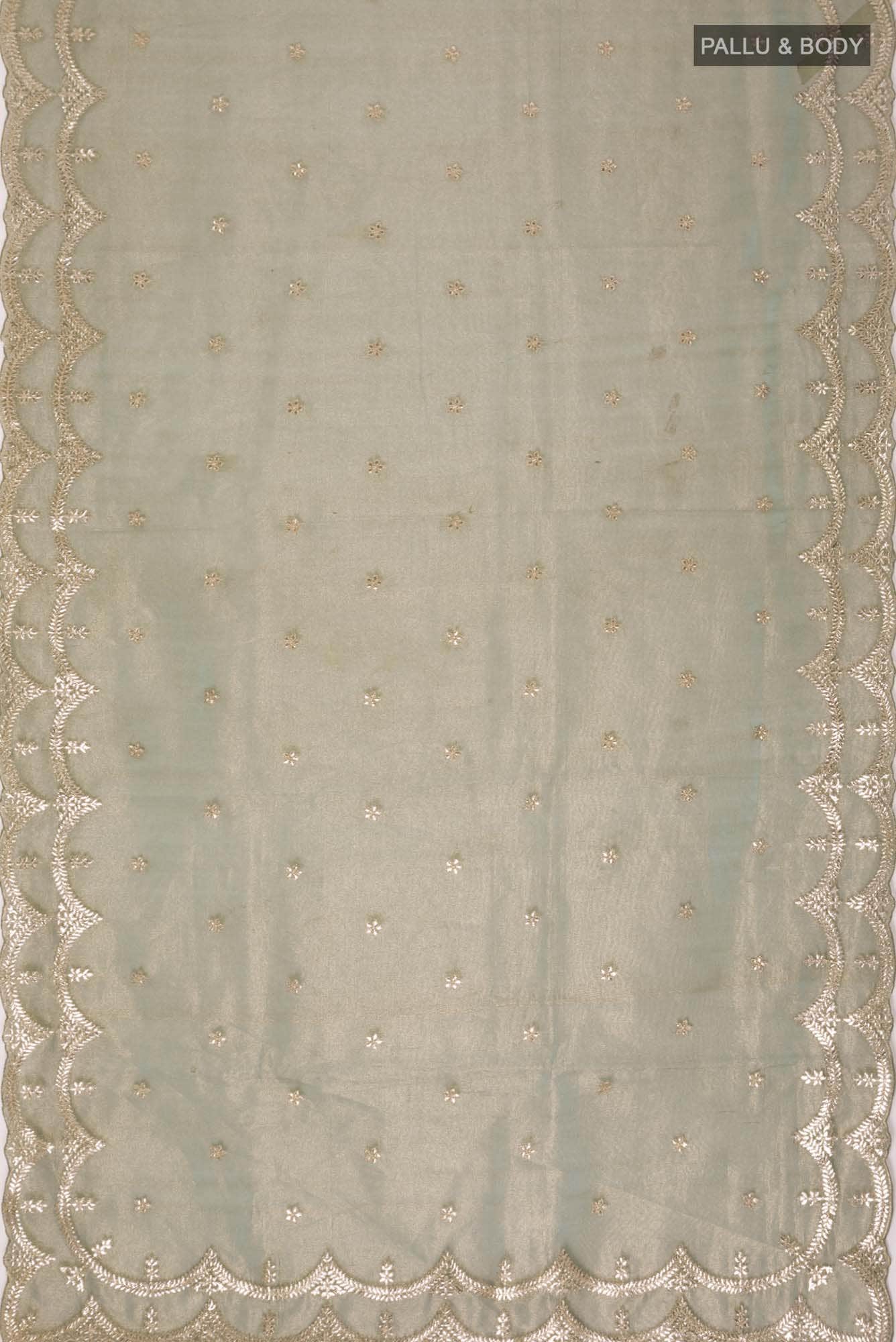 Green Organza Silk Saree