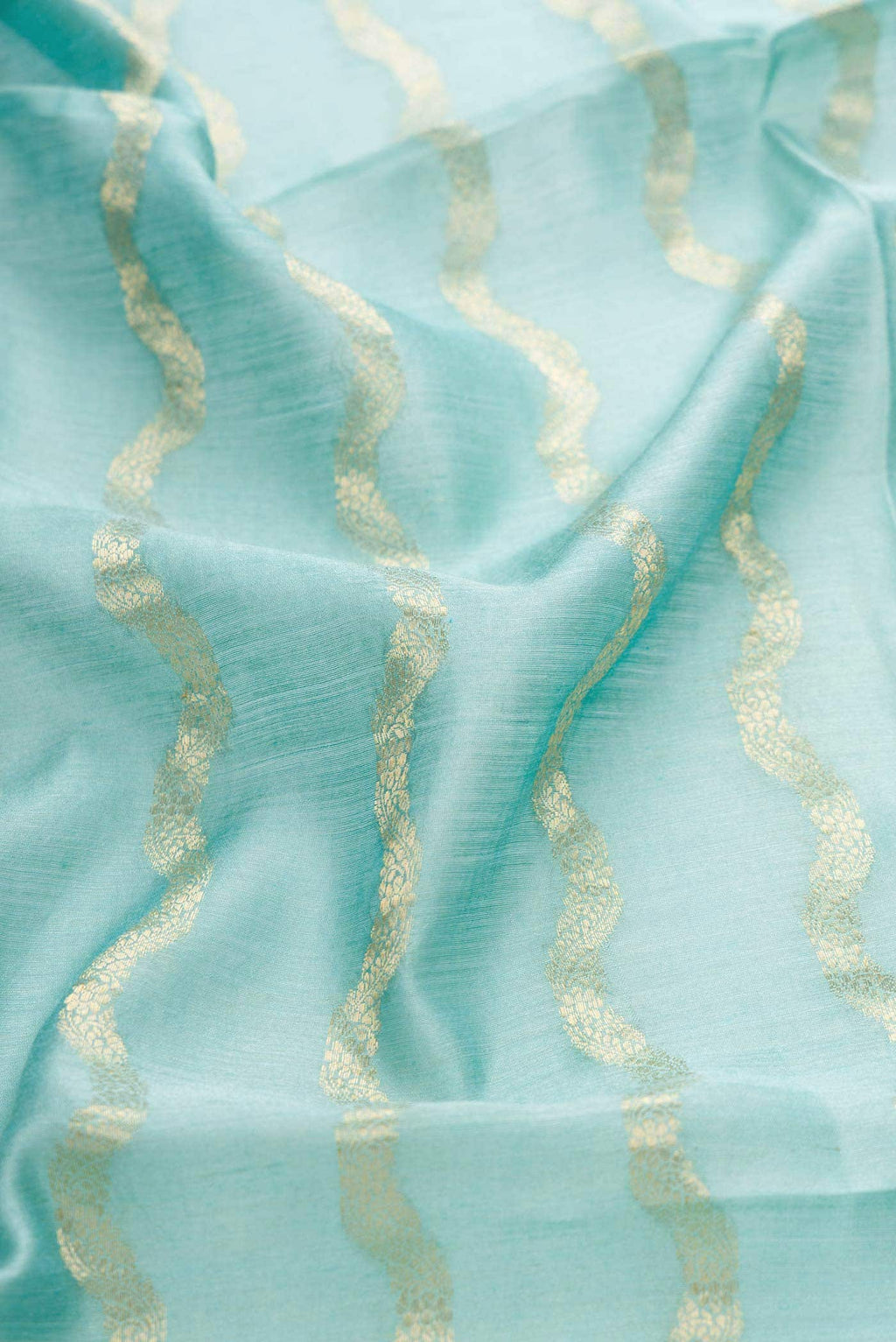 Light Blue Chanderi Silk Saree