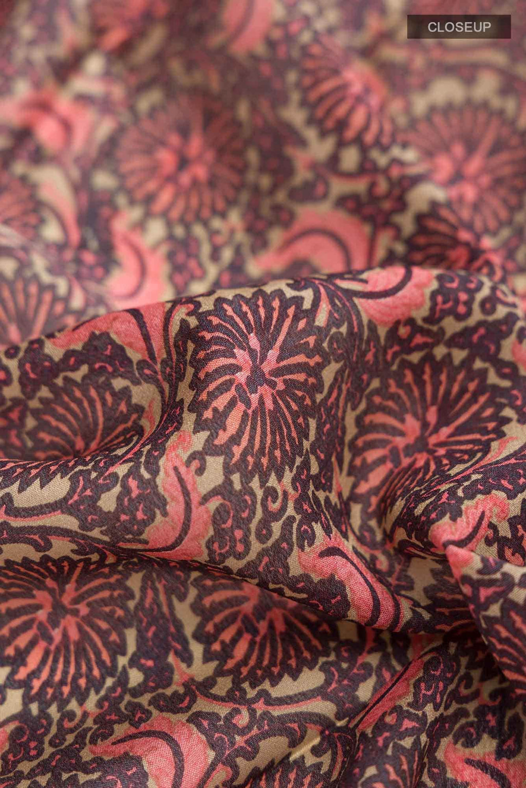 Violet Crepe Saree