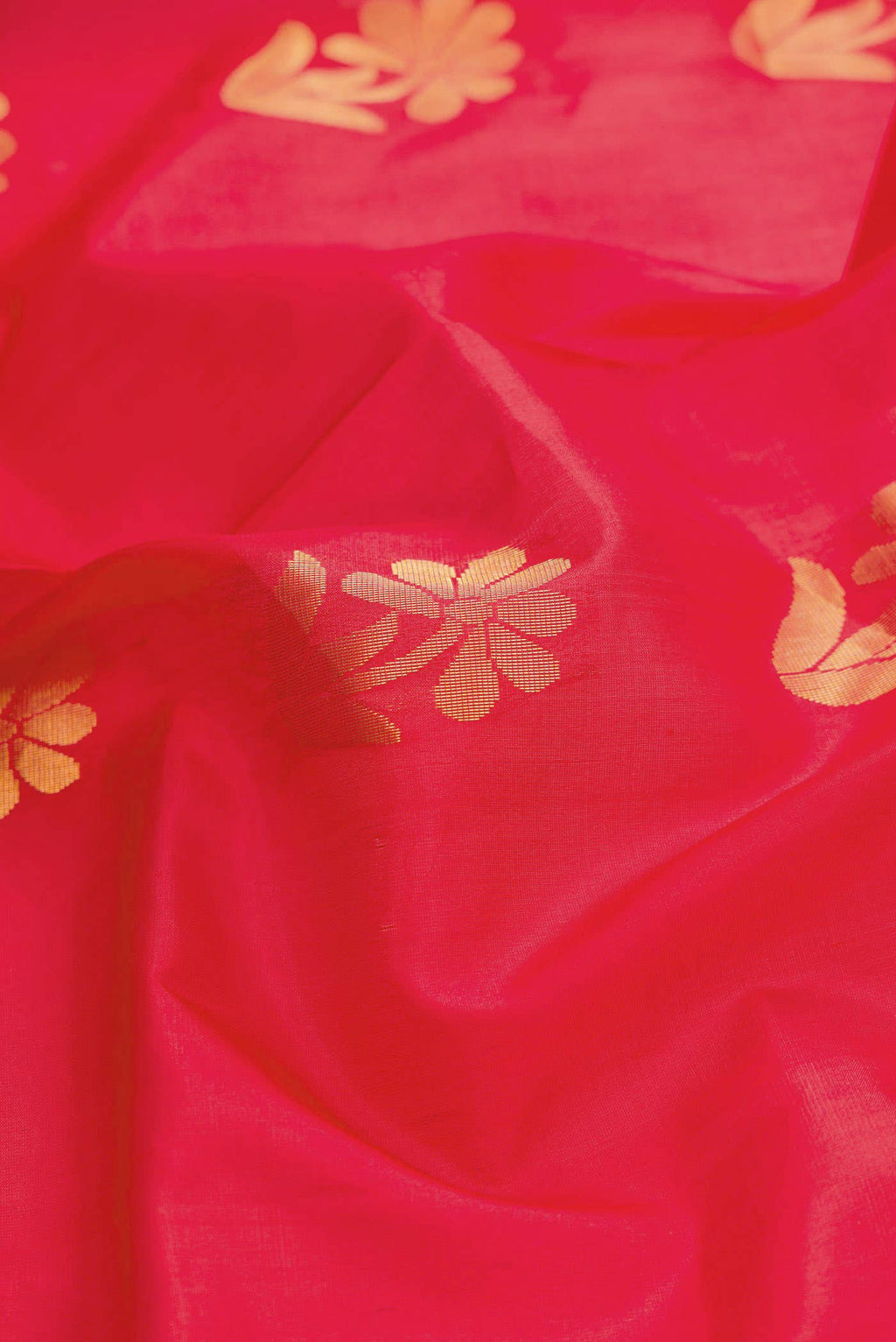 Red Dual Tone Soft Silk Saree