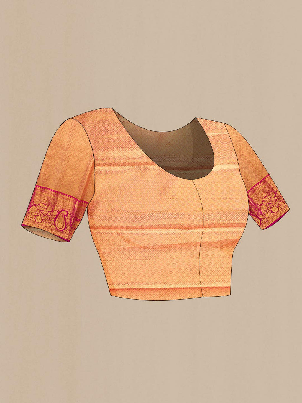 Gold Kanchipuram Tissue Silk Saree