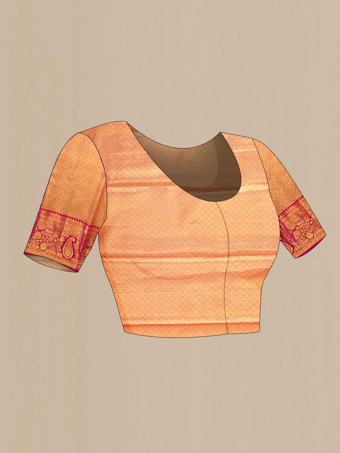 Gold Kanchipuram Tissue Silk Saree