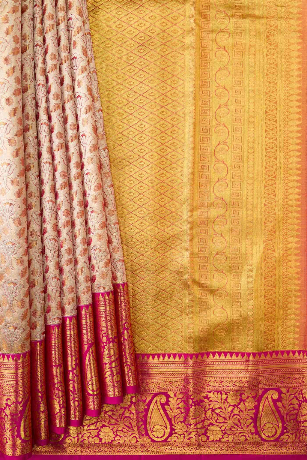 Gold Kanchipuram Tissue Silk Saree