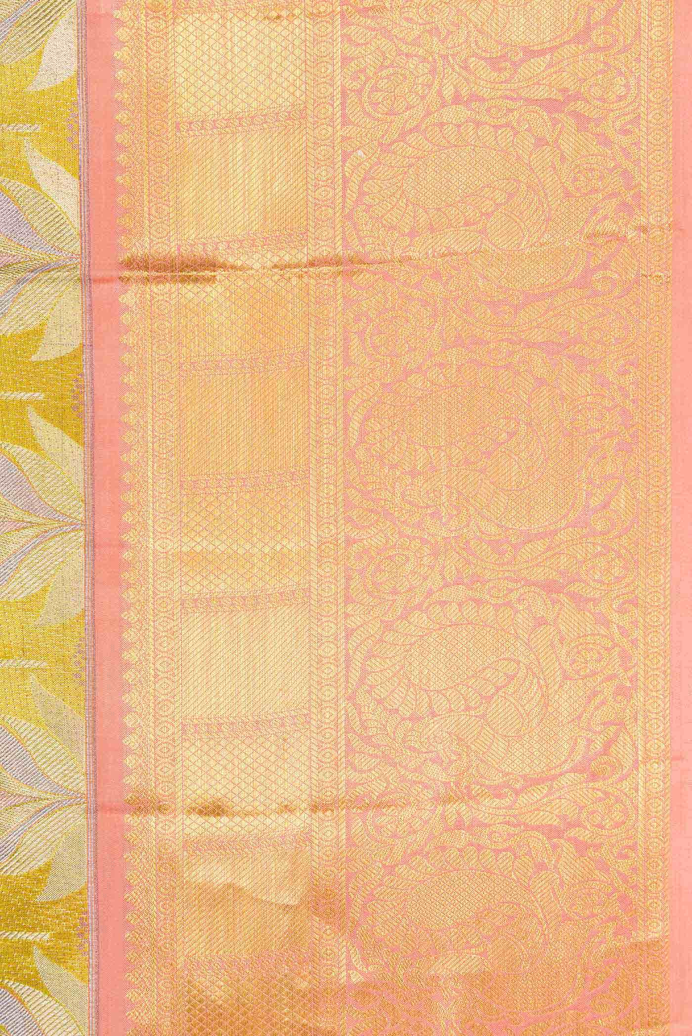 Gold Kanchipuram Tissue Silk Saree