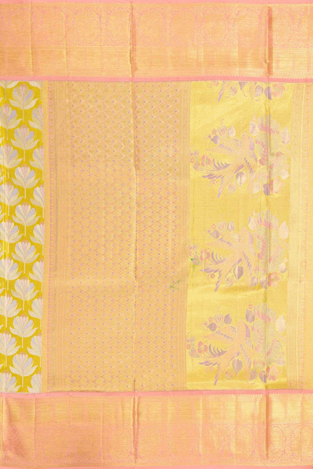 Gold Kanchipuram Tissue Silk Saree