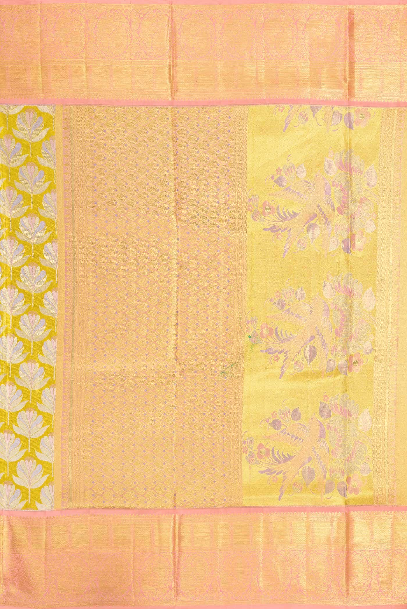 Gold Kanchipuram Tissue Silk Saree