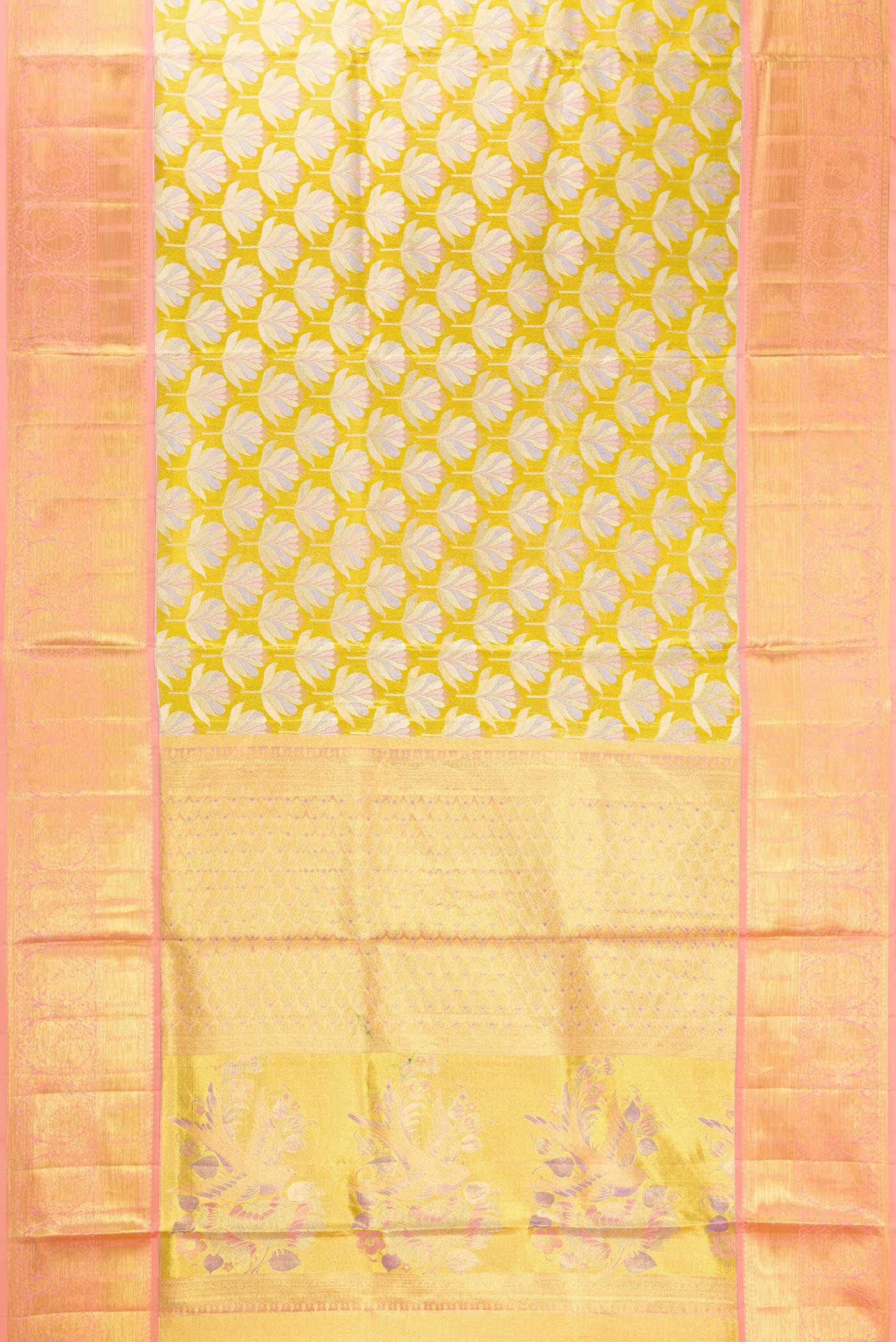 Gold Kanchipuram Tissue Silk Saree
