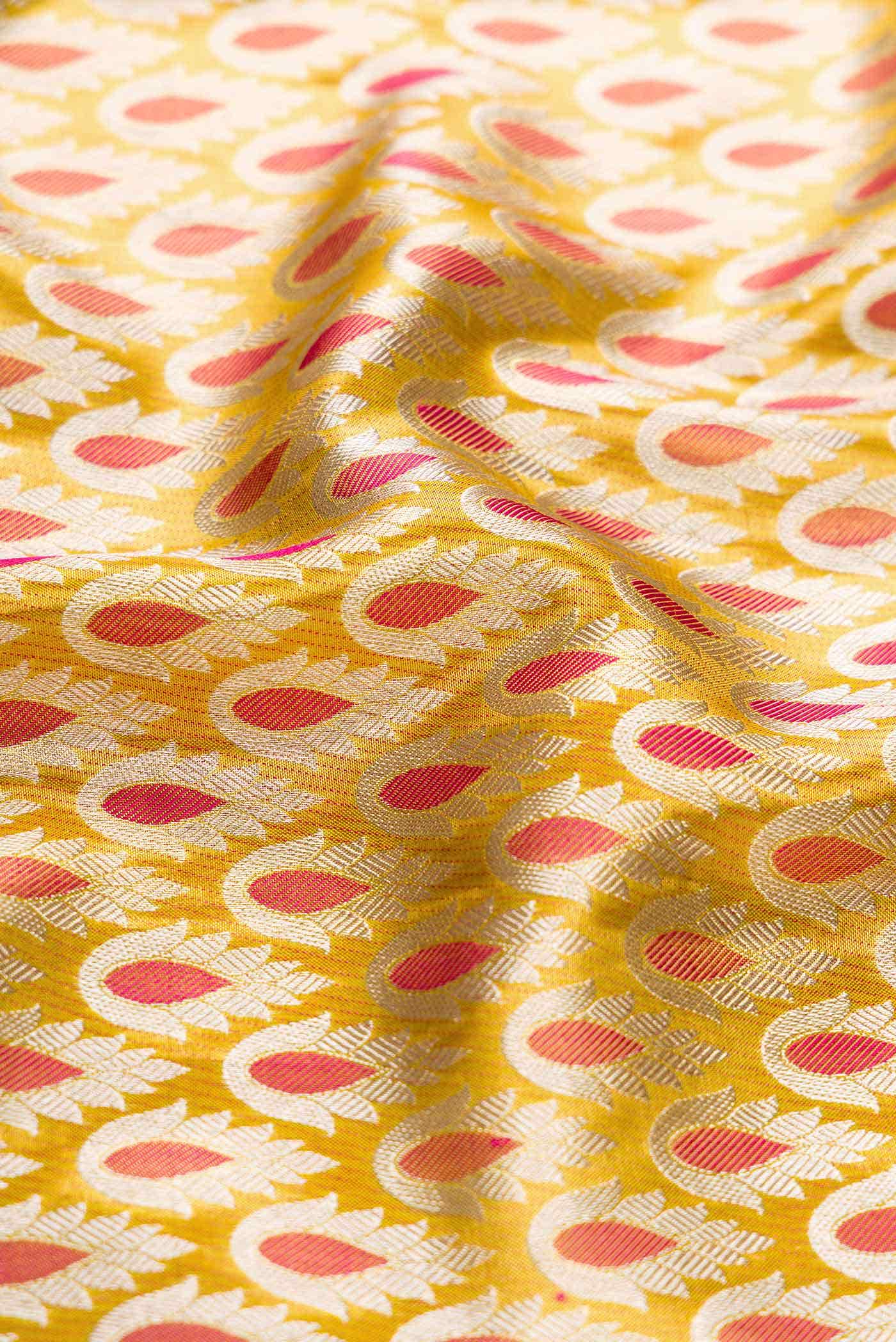 Gold Dual Tone Kanchipuram Tissue Silk Saree