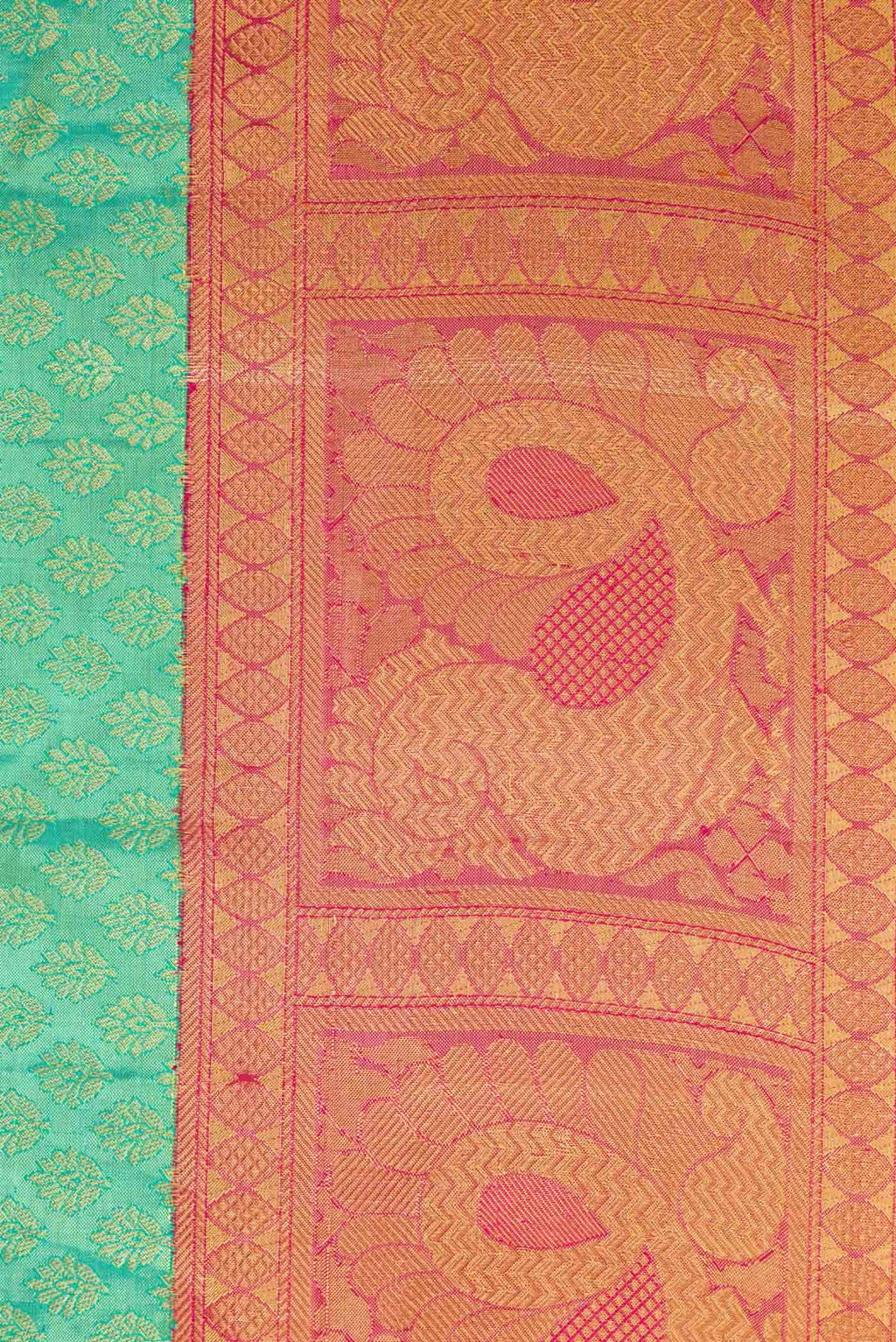 Light Green Kanchipuram Tissue Silk Saree