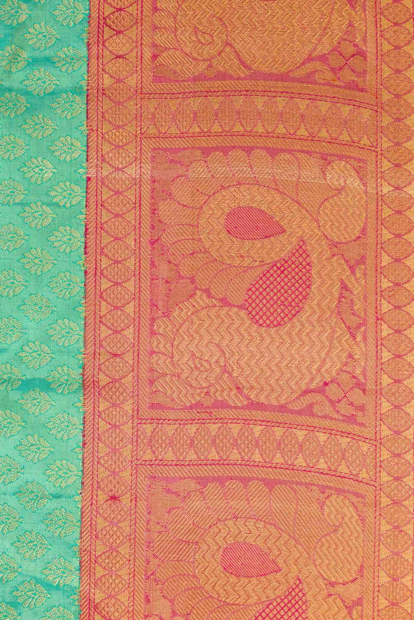Light Green Kanchipuram Tissue Silk Saree