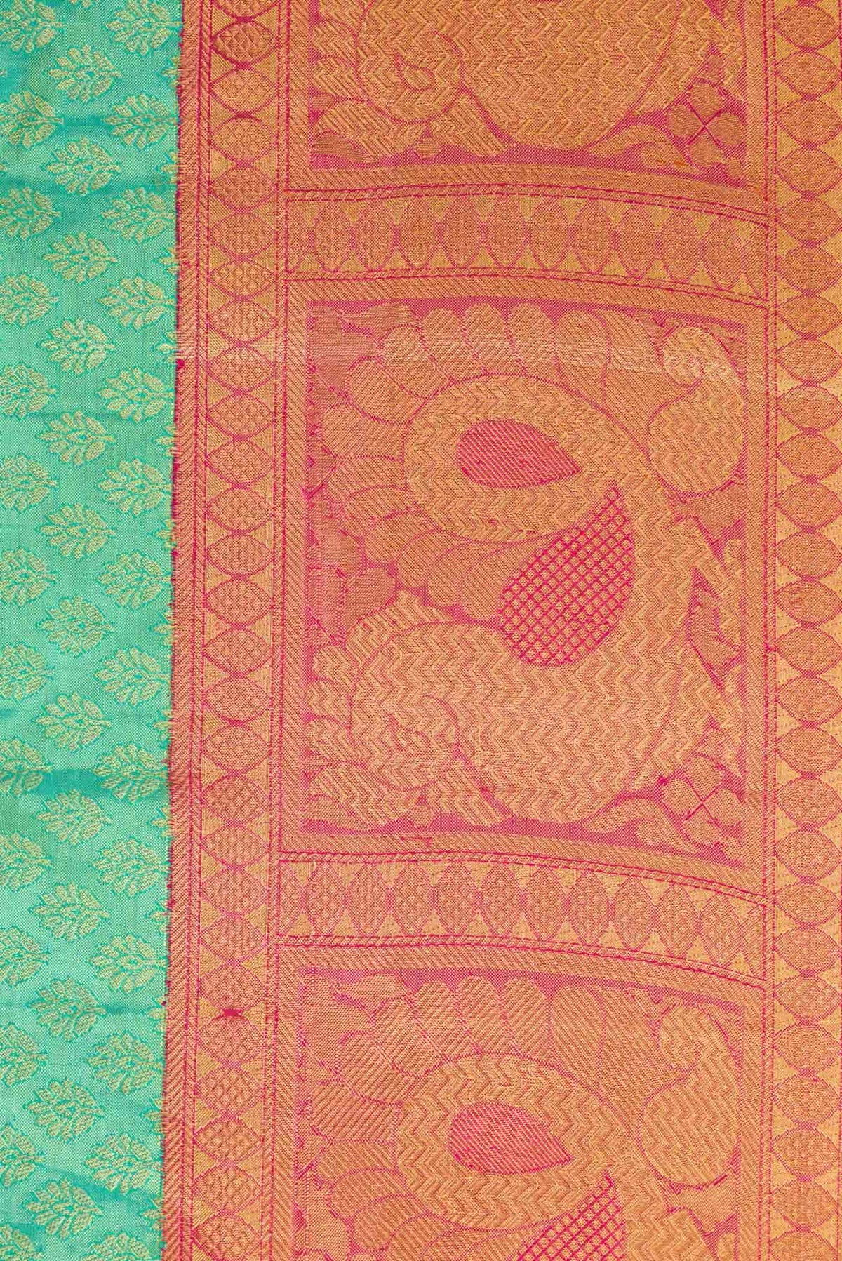 Light Green Kanchipuram Tissue Silk Saree